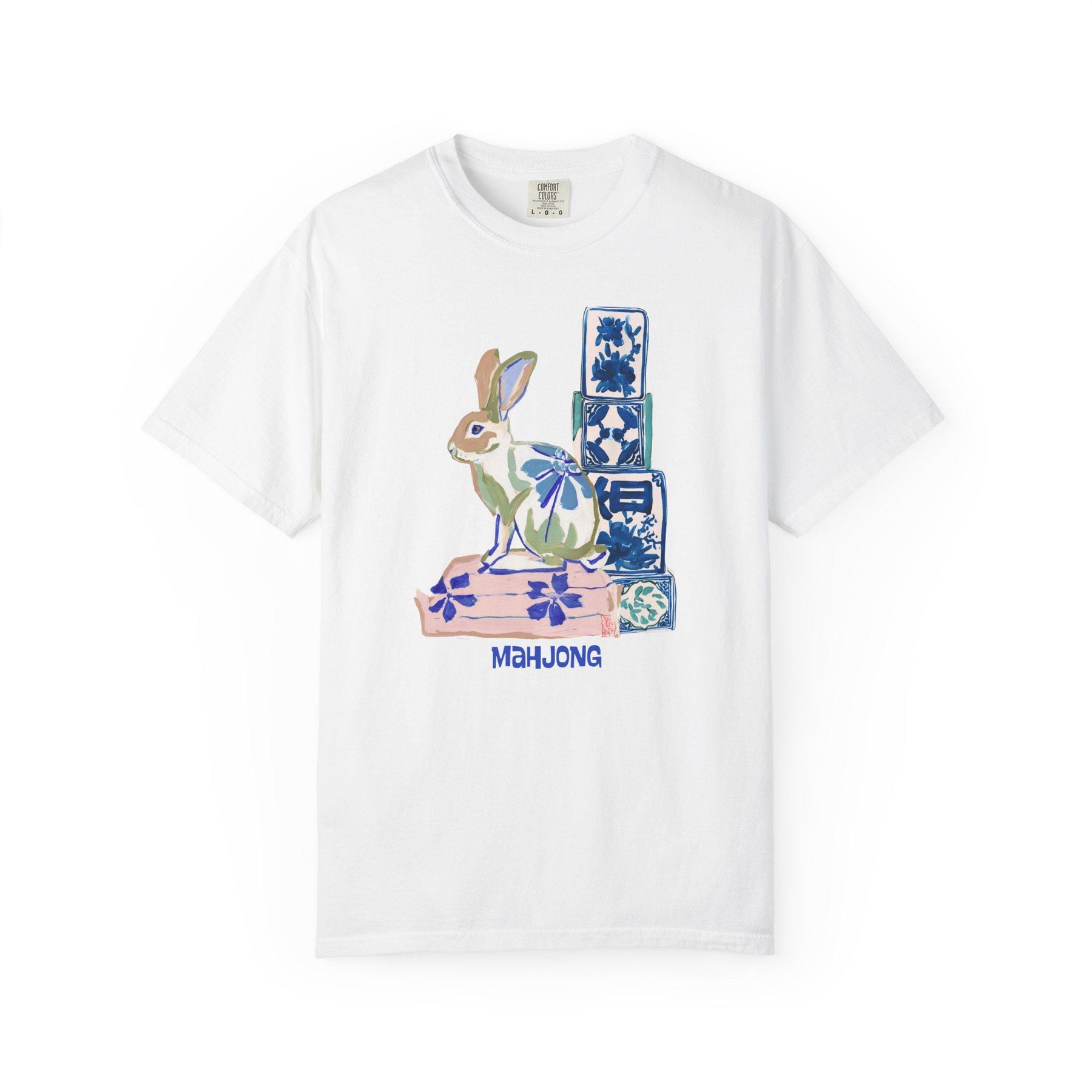 Mahjong Painted Rabbit Comfort Colorsโข T-Shirt, view 3