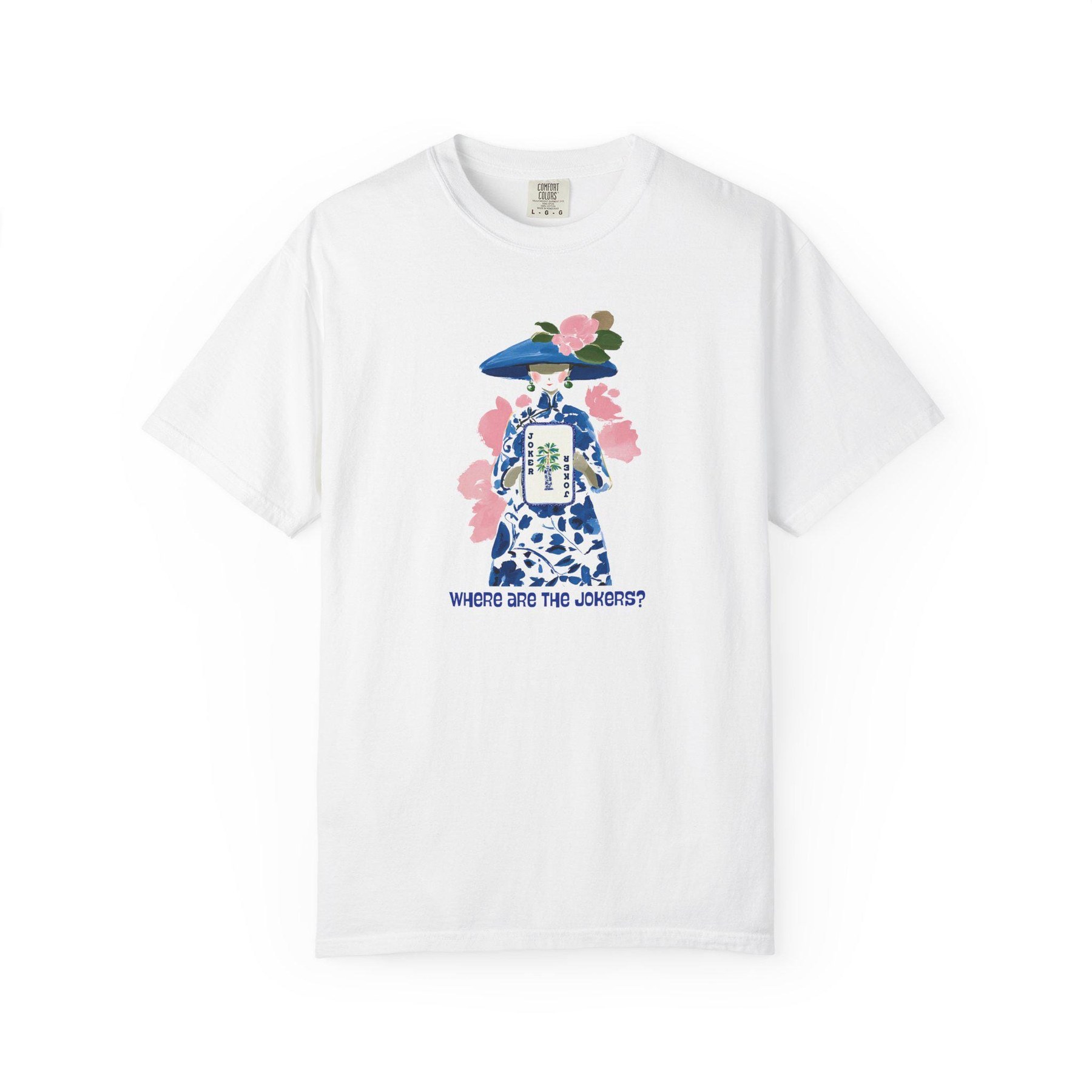 Mahjong Funny "Where Are the Jokers?" Comfort Colors™ T-Shirt, view 3