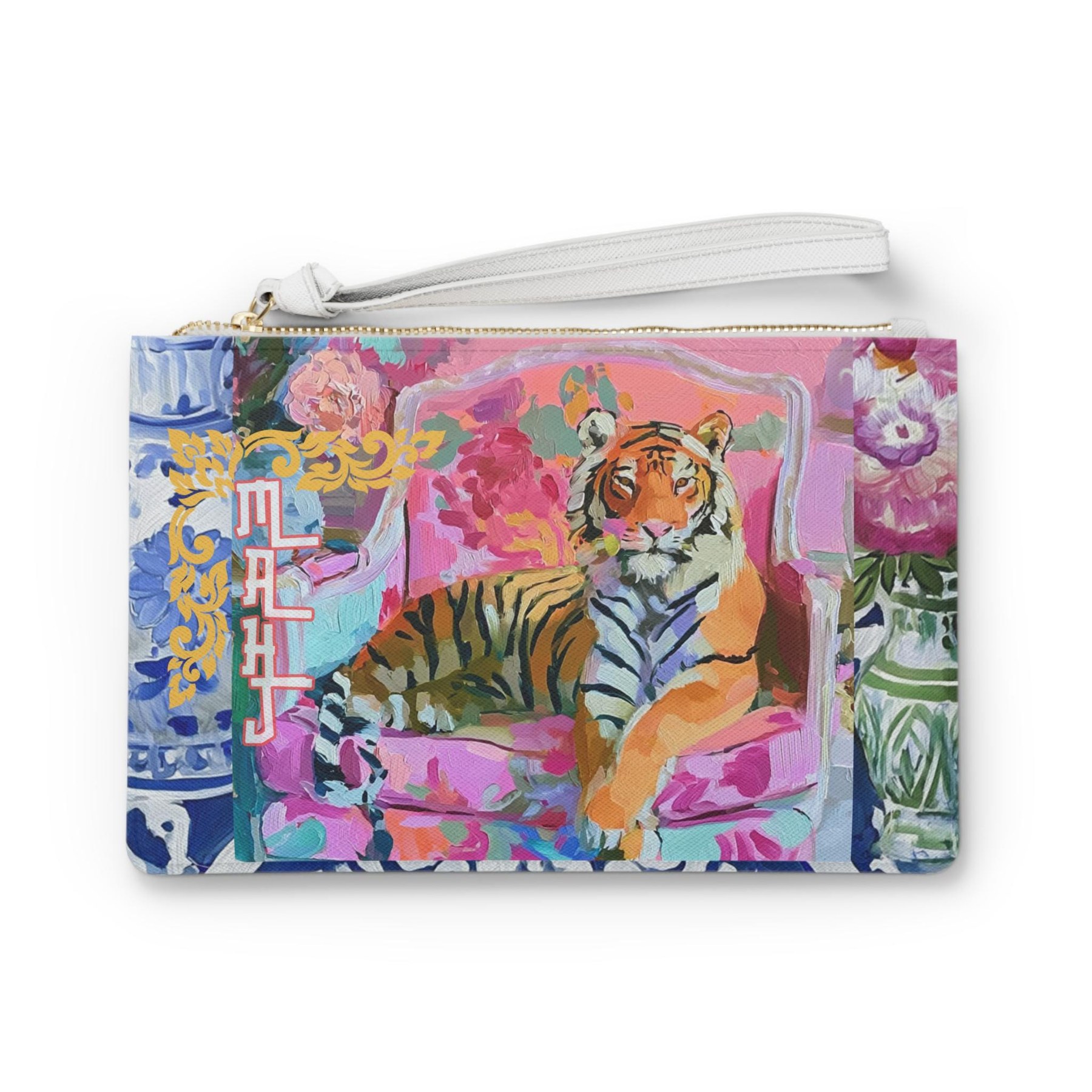 Mahjong Tiger Card Clutch
