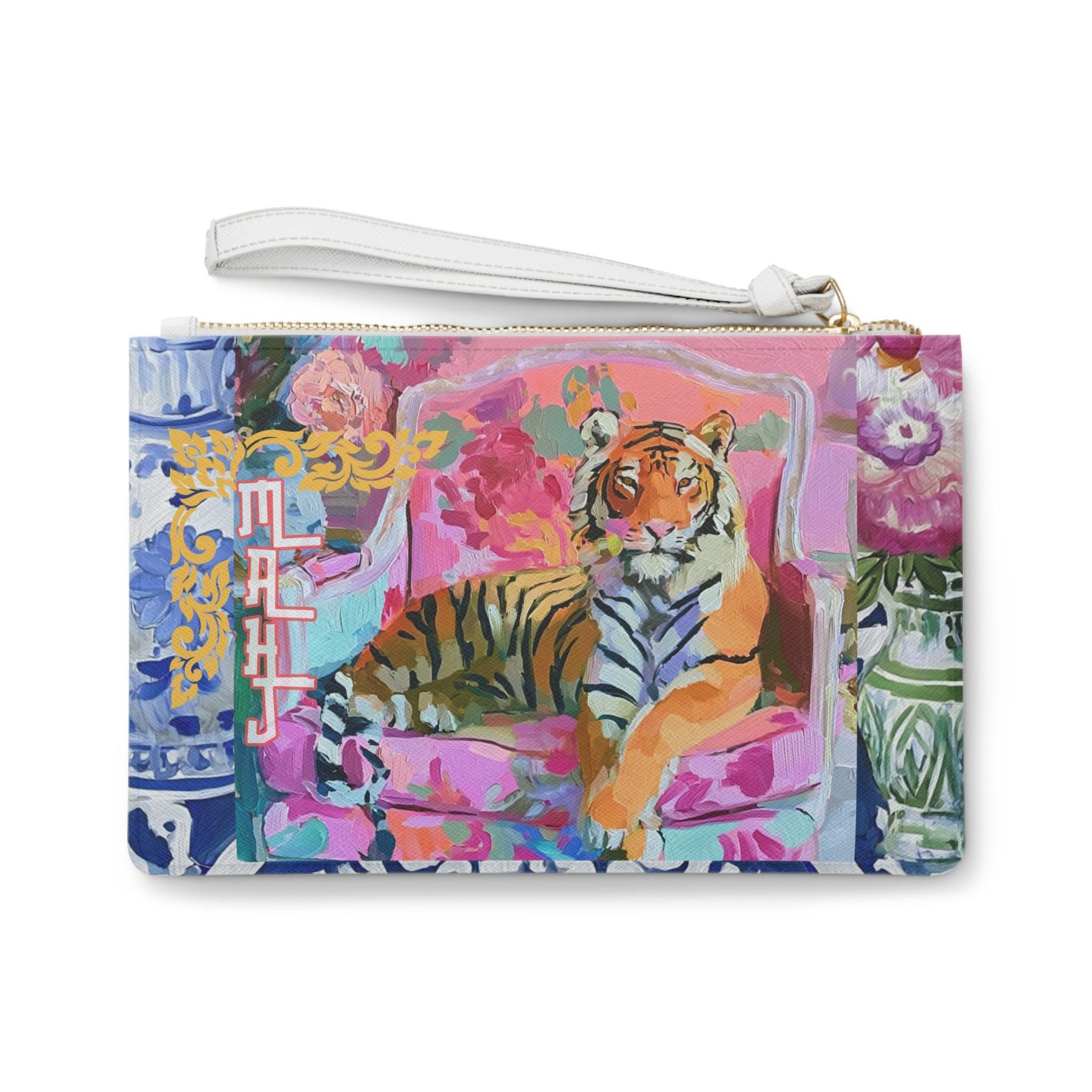 Mahjong Tiger Card Clutch, view 3