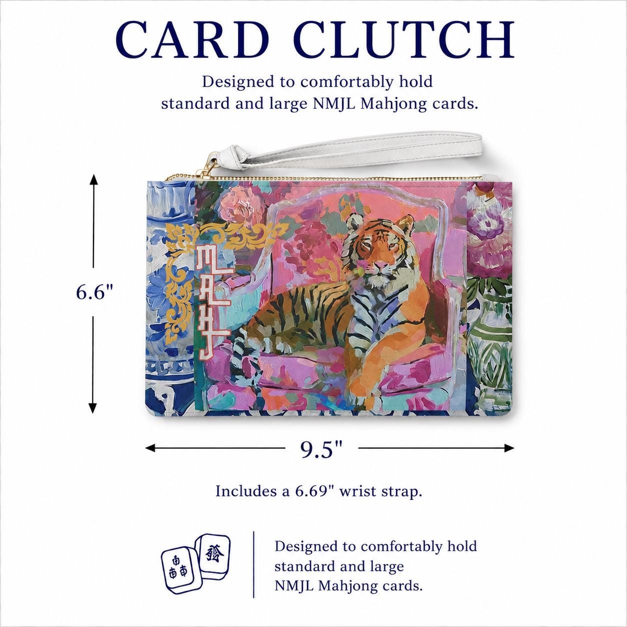 Mahjong Tiger Card Clutch, view 4
