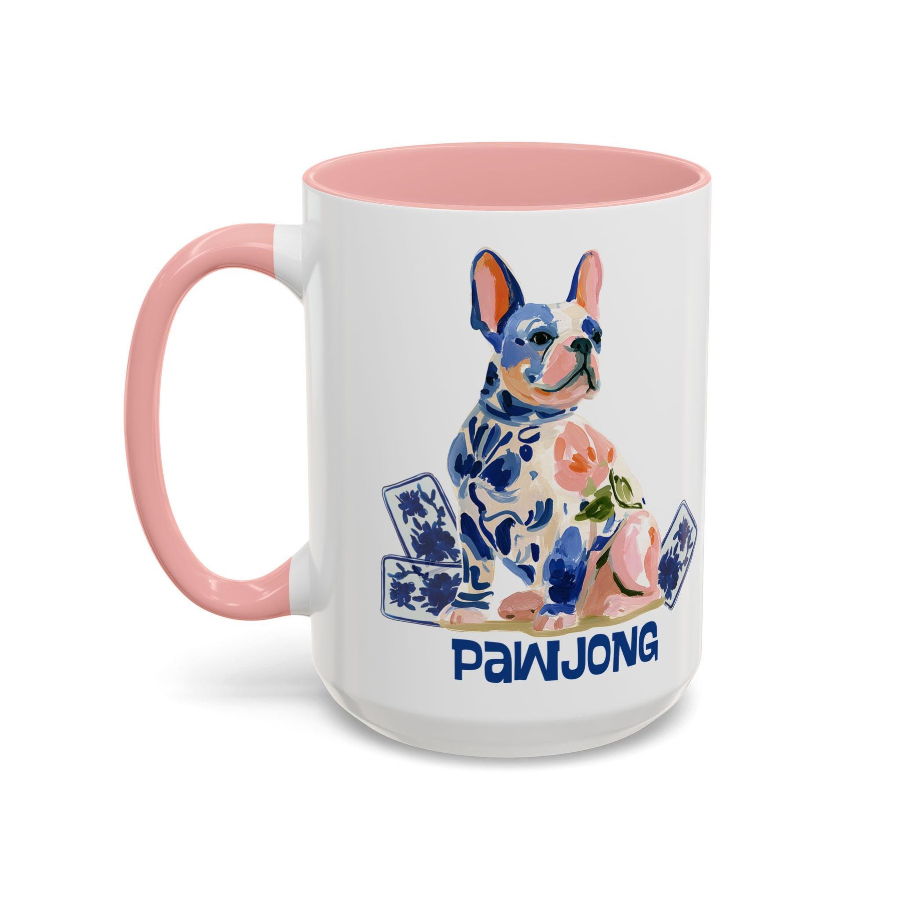 Mahjong French Bulldog "Pawjong" 15 oz. Mug, view 5