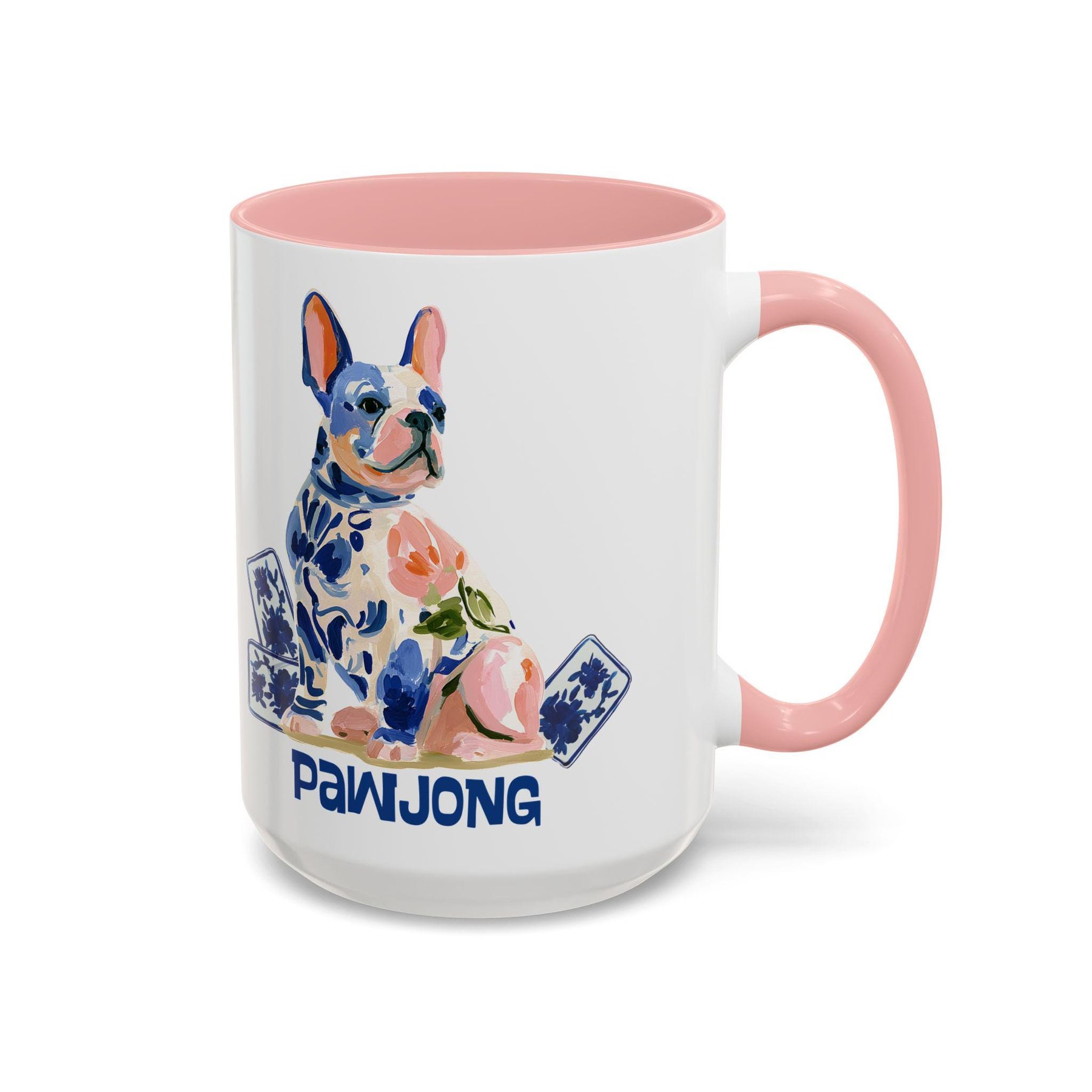 Mahjong French Bulldog "Pawjong" 15 oz. Mug, view 6