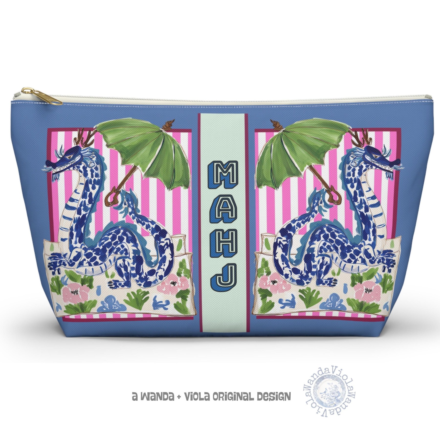 Mahjong Chinoiserie Dragon Tile Bag