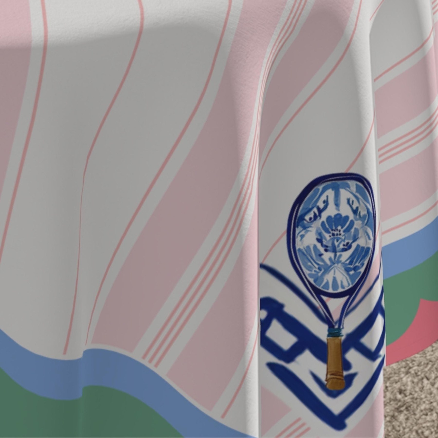 Mahjong Tennis Game Tablecloth, view 5