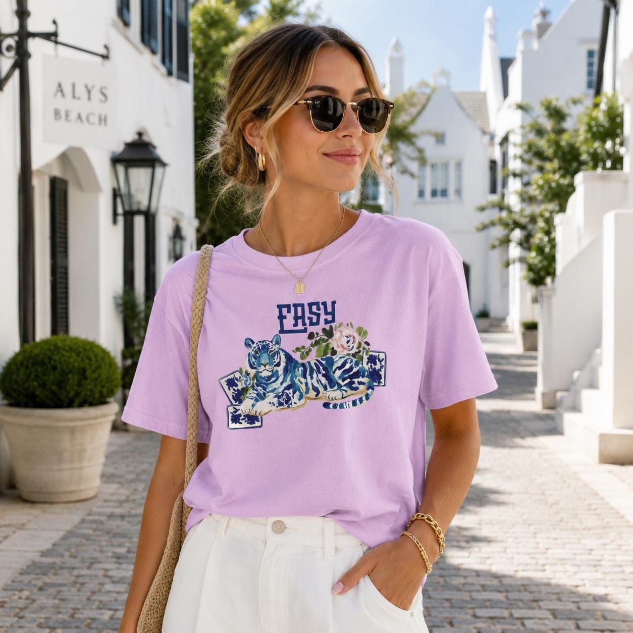 Mahjong Easy Tiger T-Shirt, view 2