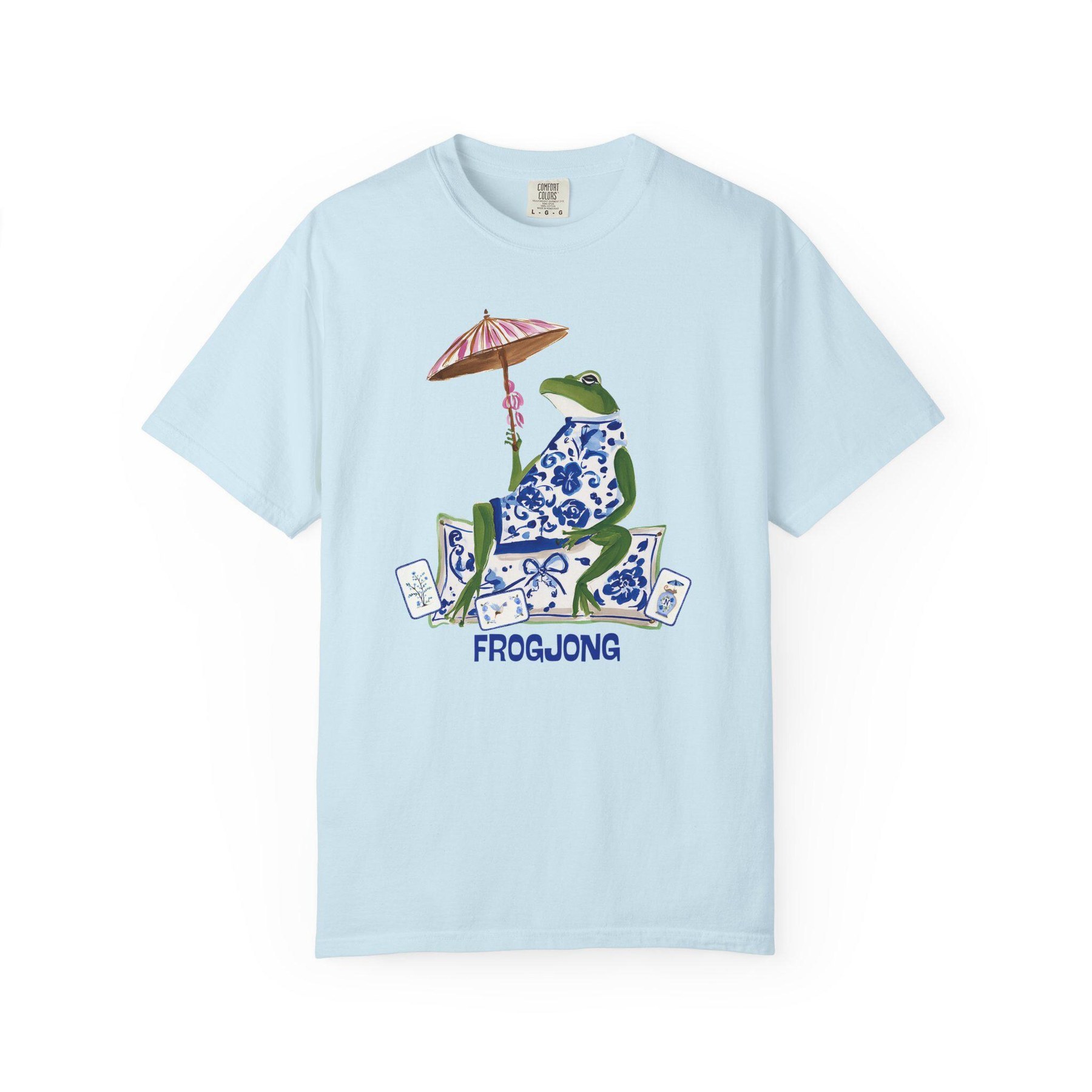 Mahjong Chinoiserie Frog "Frogjong" Comfort Colors™ T-Shirt, view 5