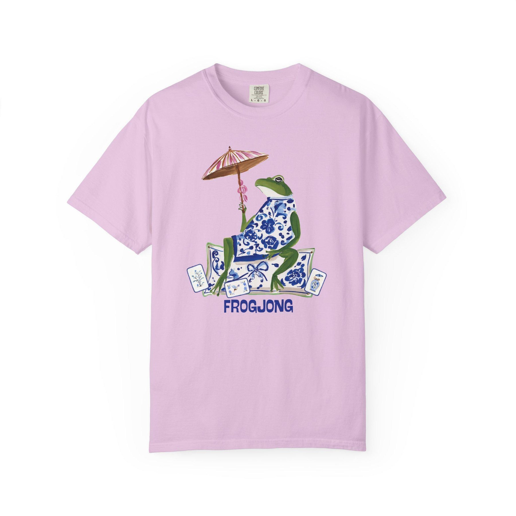 Mahjong Chinoiserie Frog "Frogjong" Comfort Colors™ T-Shirt, view 7