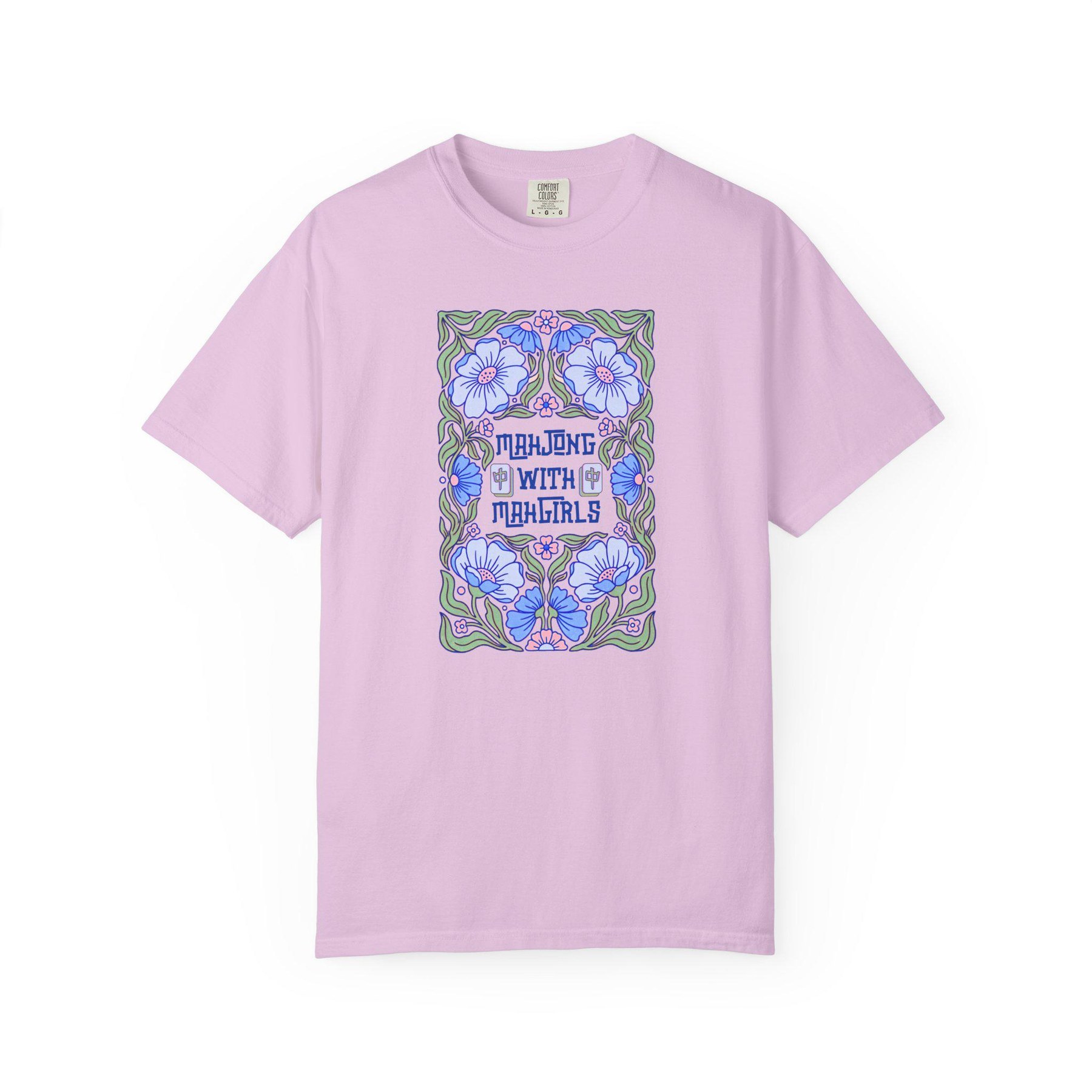 Mahjong "Mahjong with Mahgirls" Comfort Colorsโข T-Shirt, view 3