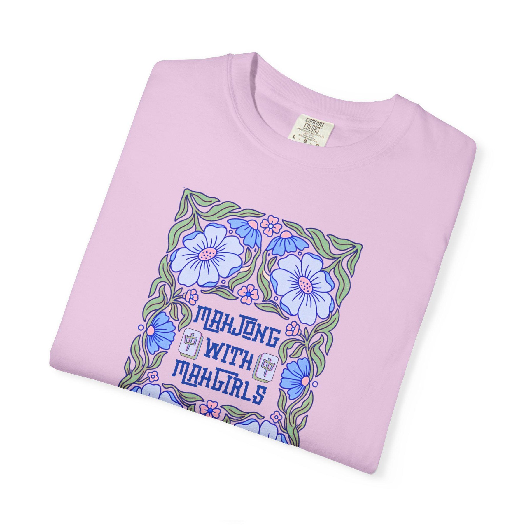 Mahjong "Mahjong with Mahgirls" Comfort Colorsโข T-Shirt, view 4