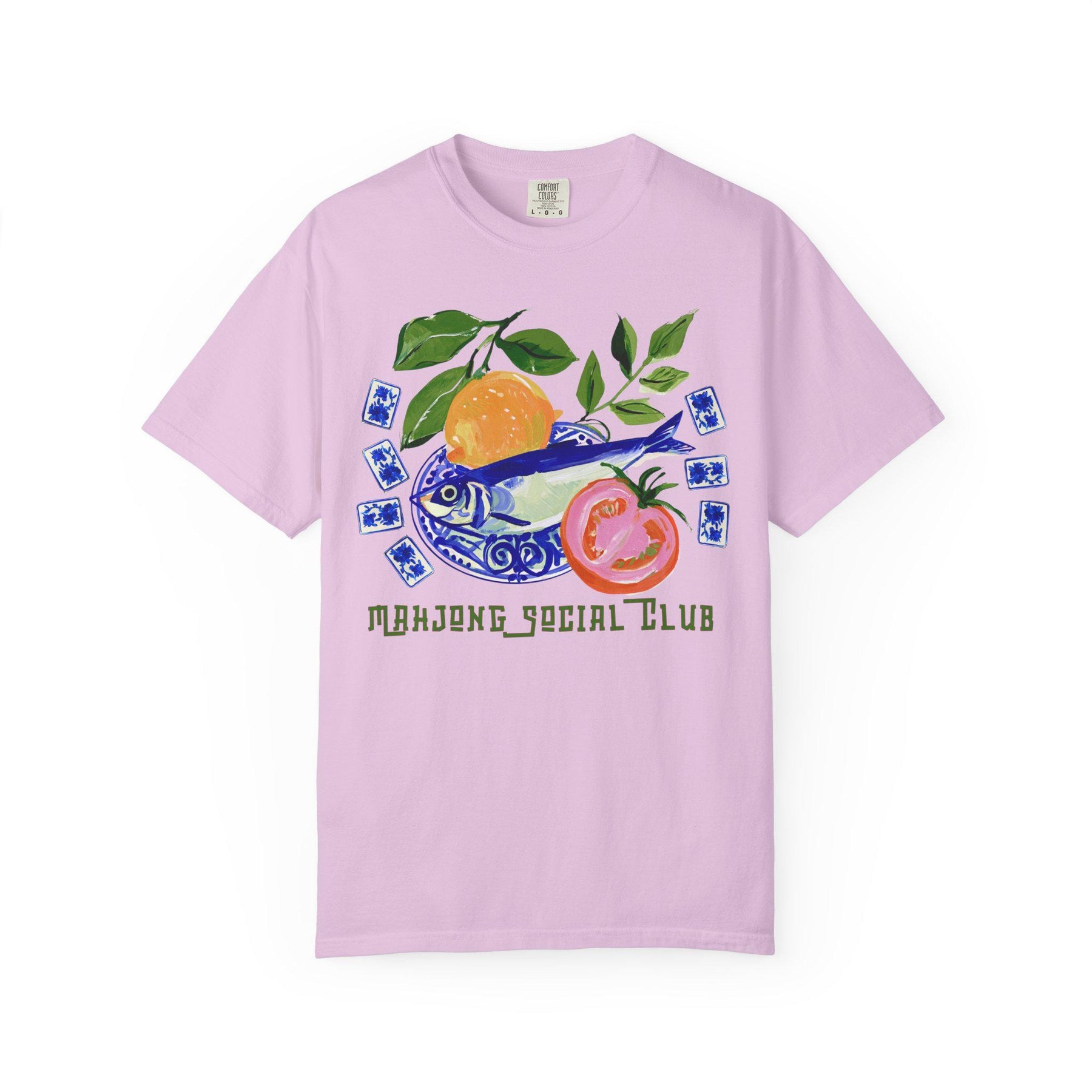 Coastal "Mahjong Social Club" Comfort Colors™ T-Shirt, view 4