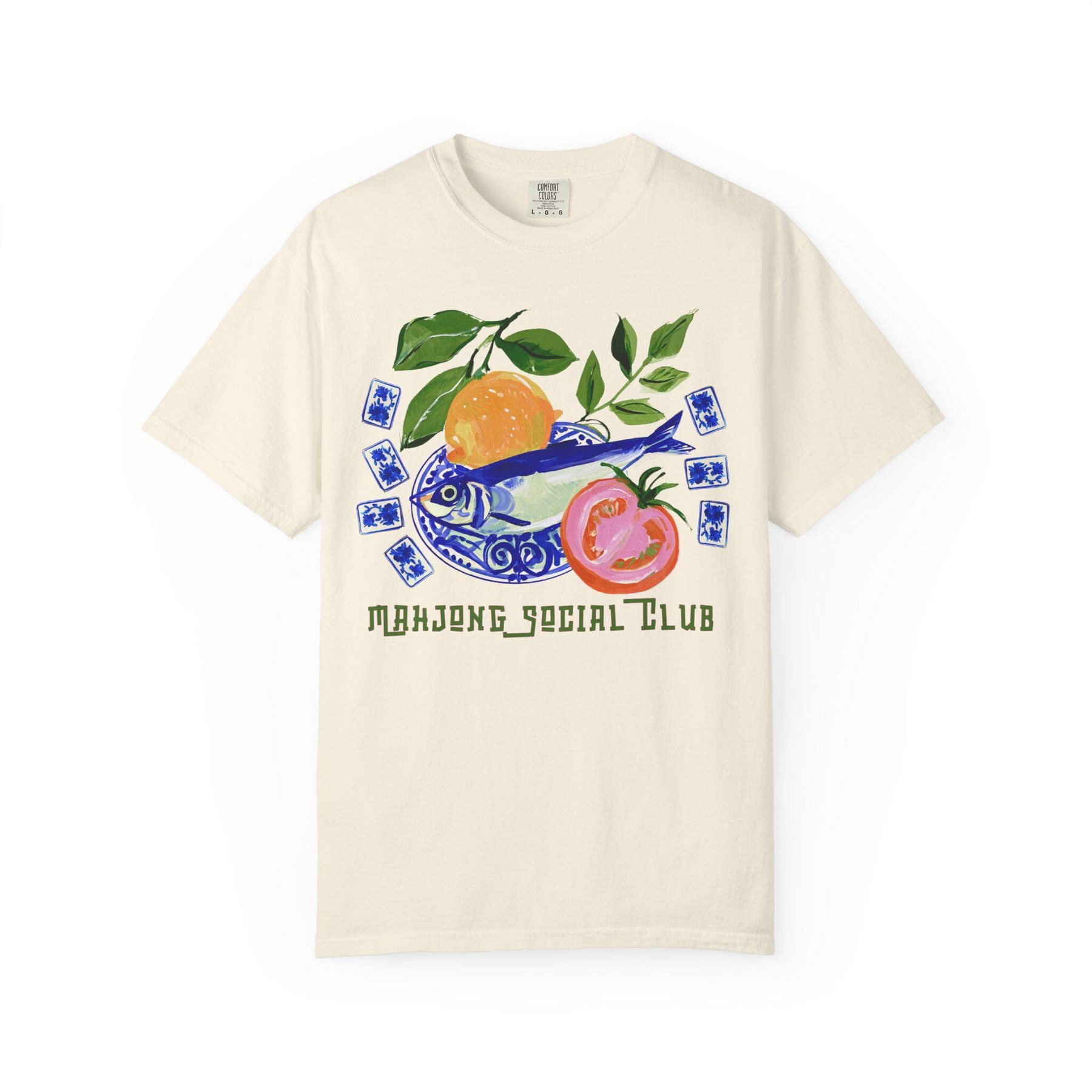 Coastal "Mahjong Social Club" Comfort Colors™ T-Shirt, view 7