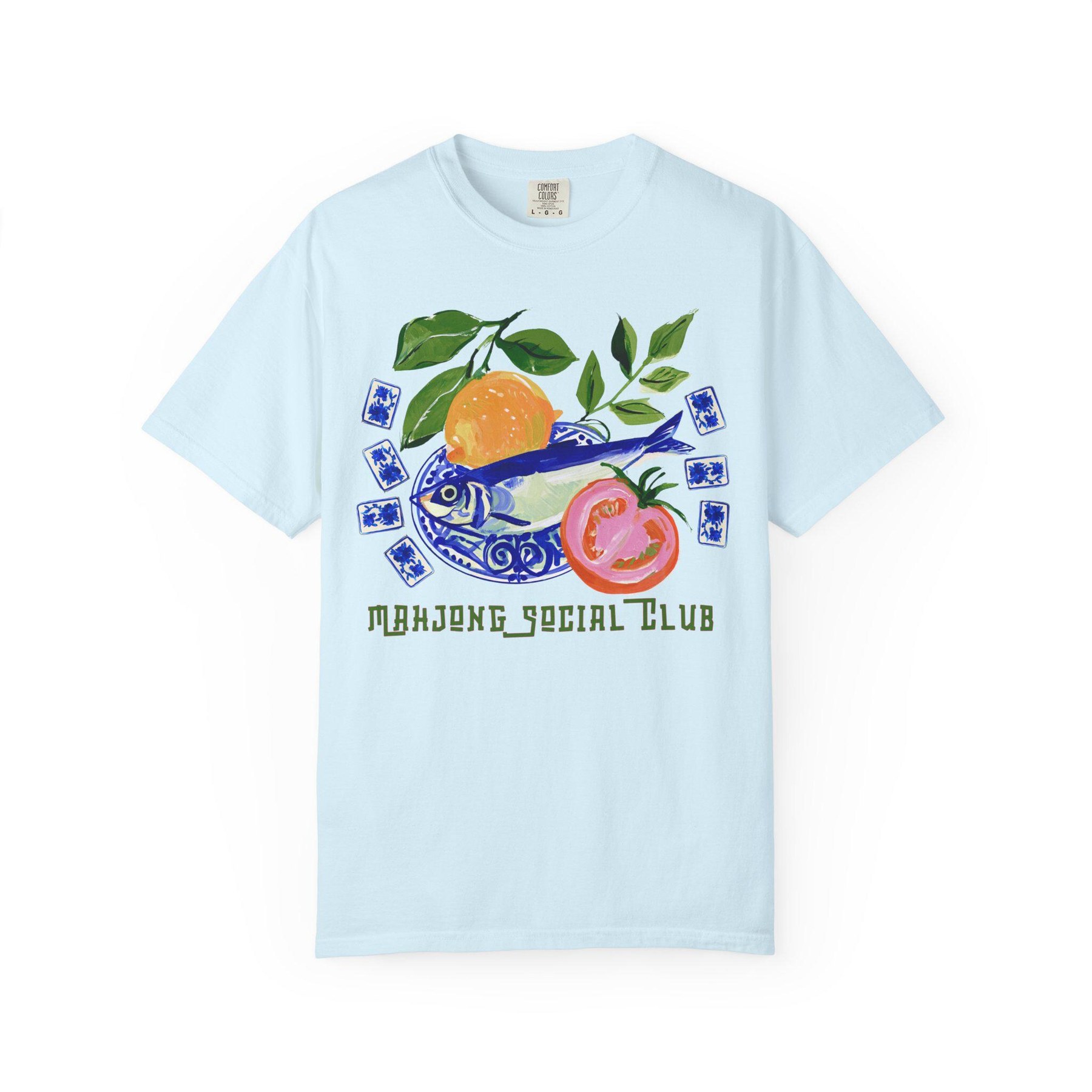 Coastal "Mahjong Social Club" Comfort Colors™ T-Shirt, view 8