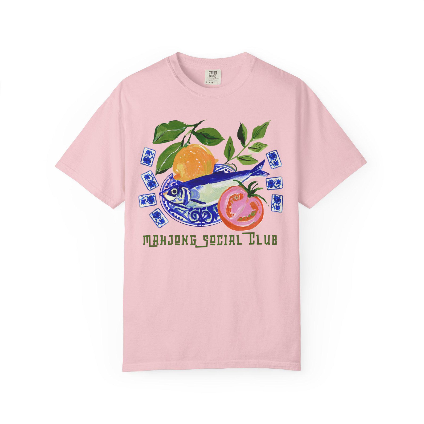 Coastal "Mahjong Social Club" Comfort Colors™ T-Shirt, view 9