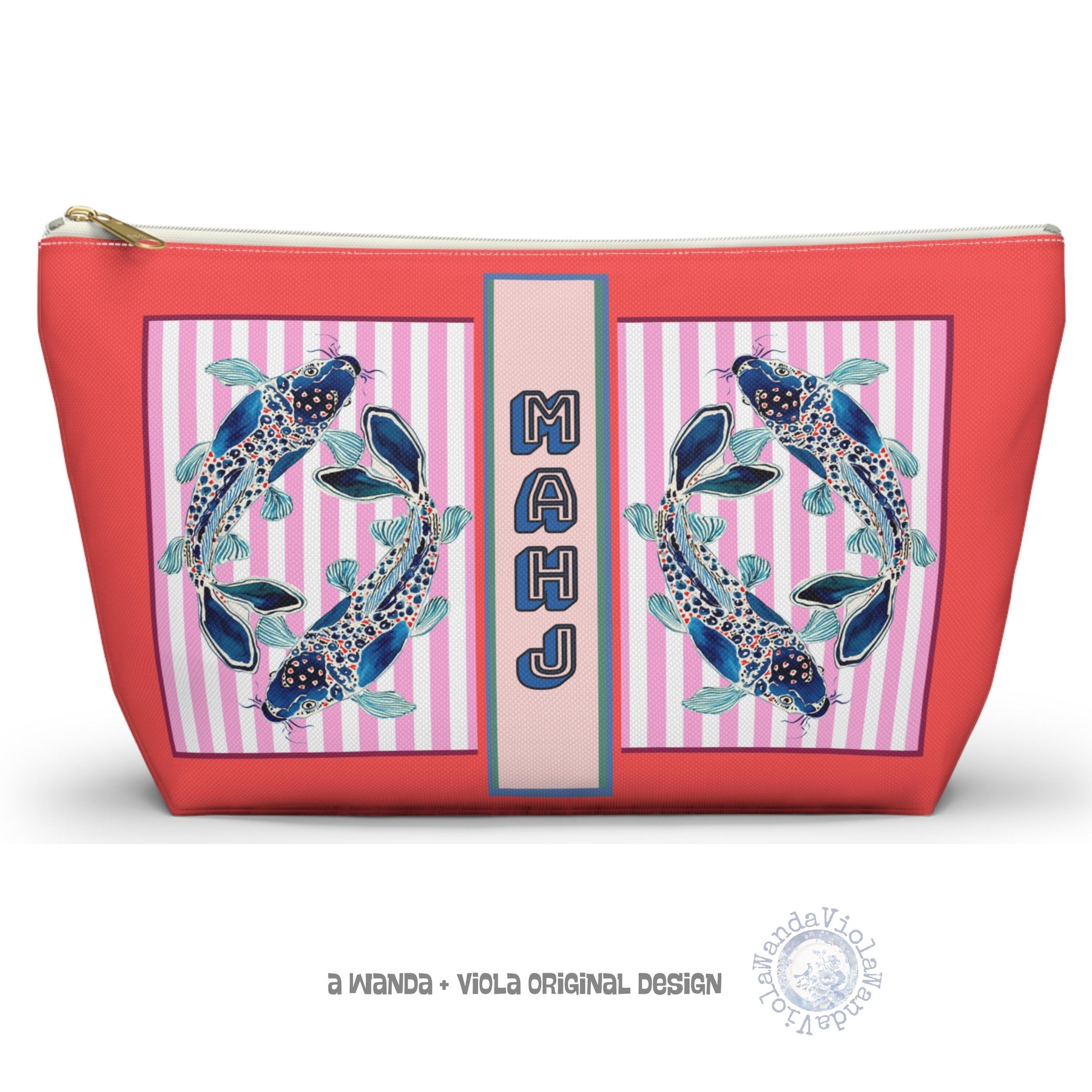 Mahjong Koi Fish Tile Bag