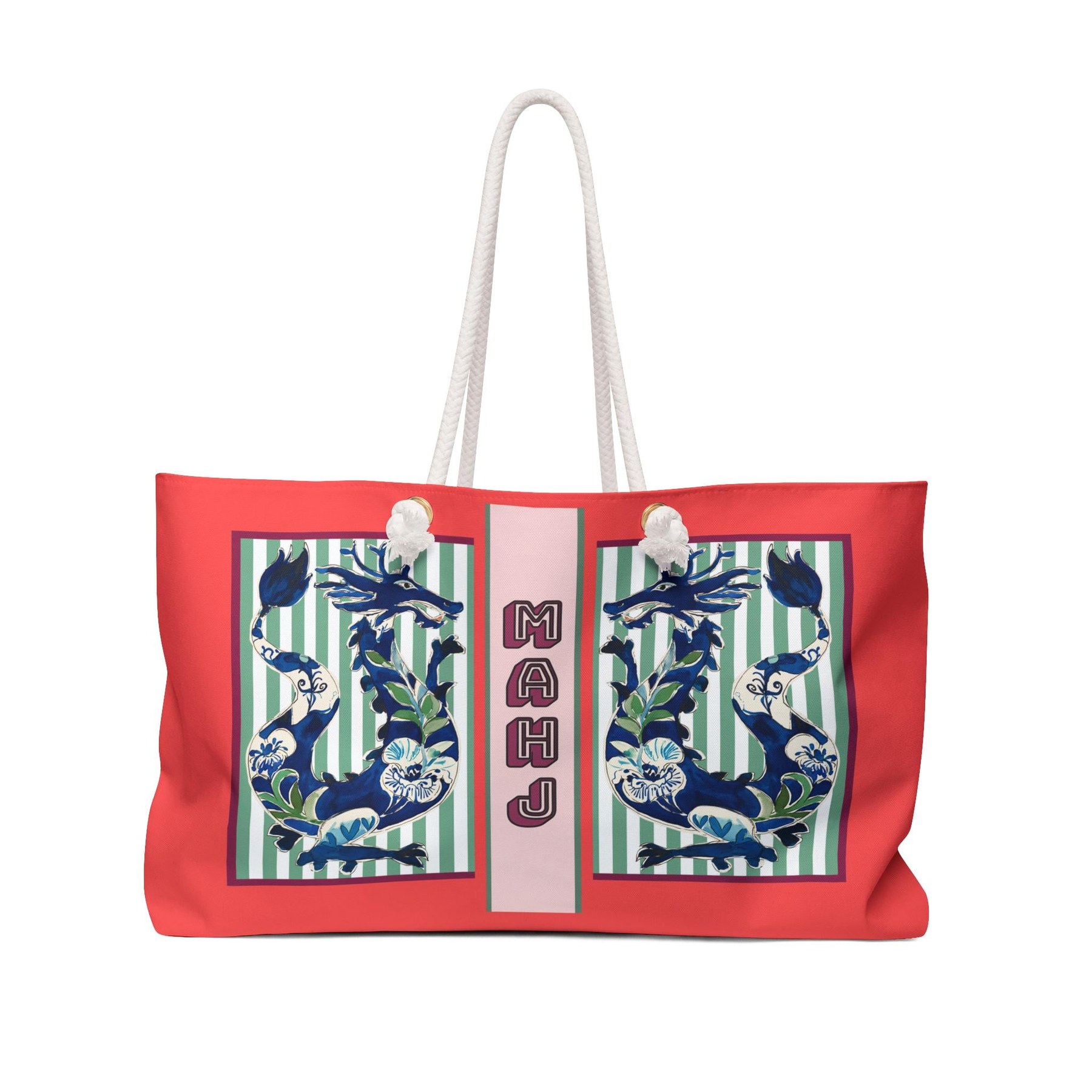 Mahjong Dragon Tote Bag, view 7