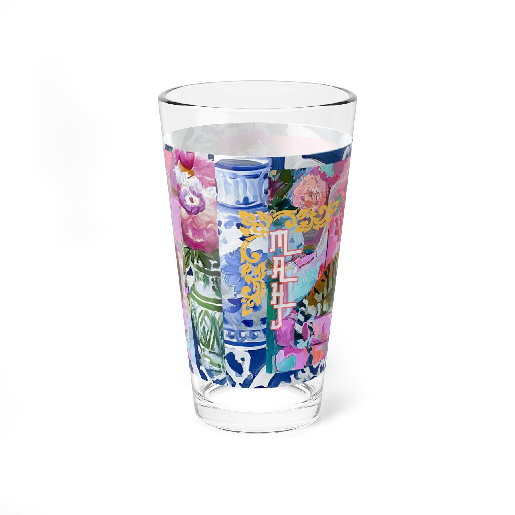 Mahjong Tiger Pint Glass Set of Four, view 2