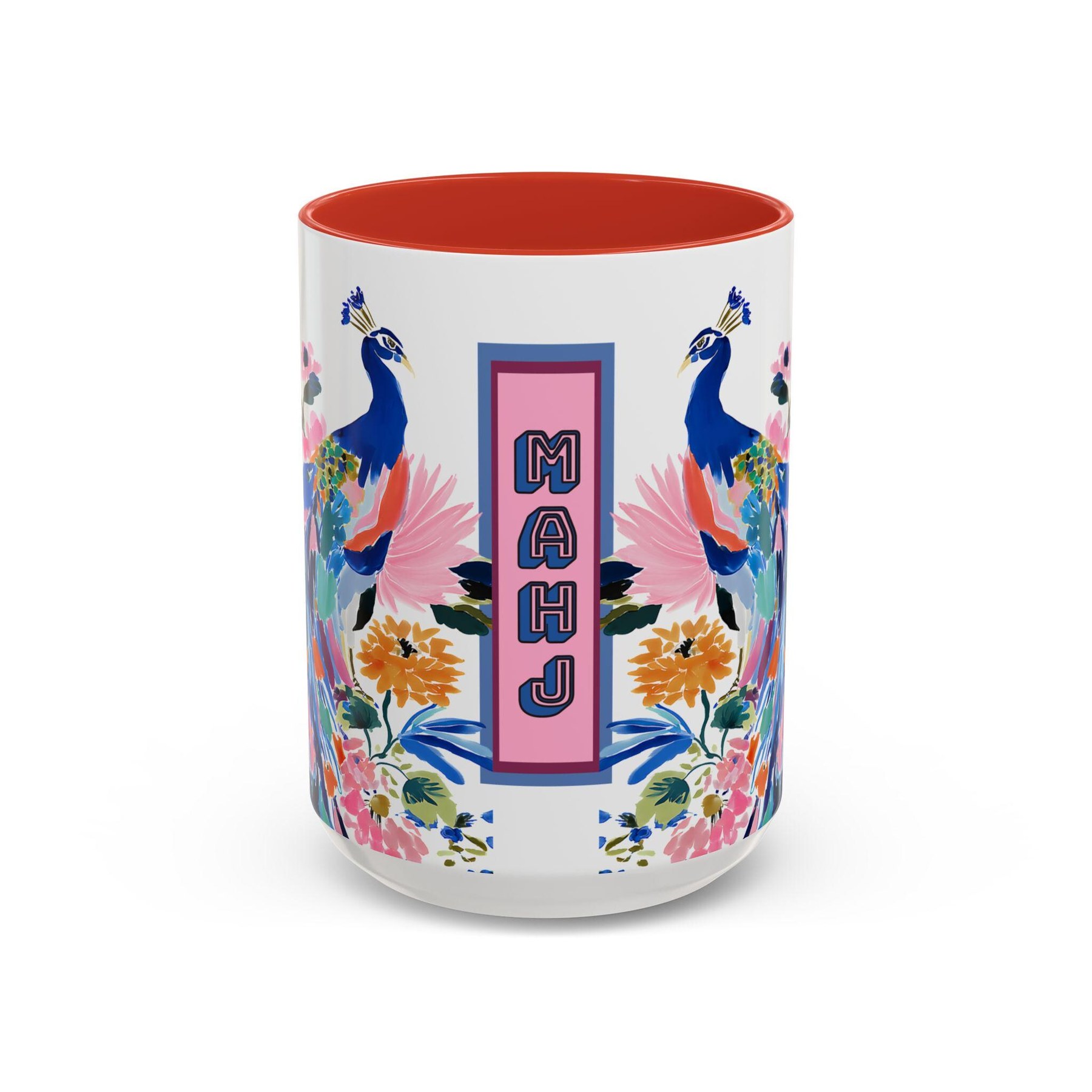 Mahjong Peacock Mug, view 2