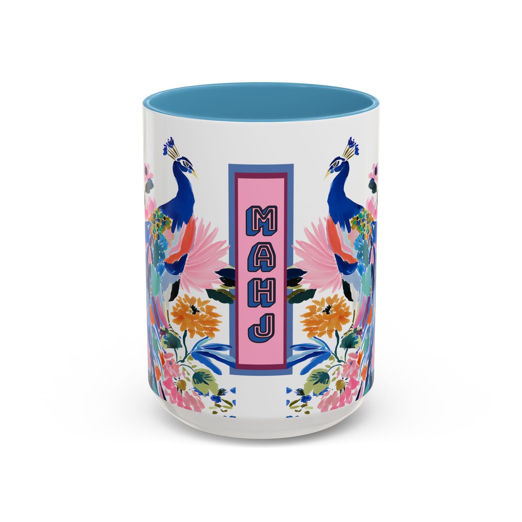 Mahjong Peacock Mug, view 3