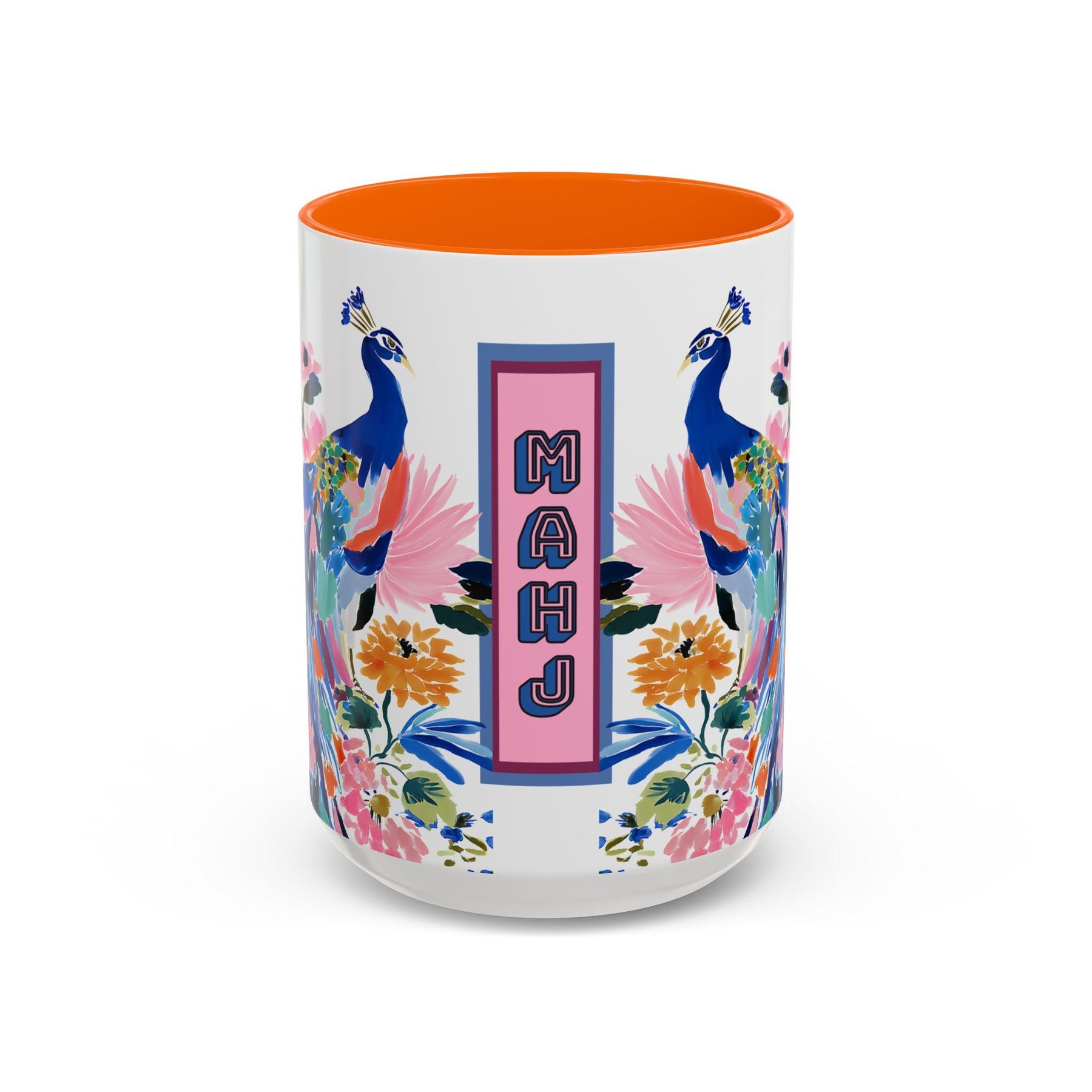 Mahjong Peacock Mug, view 4