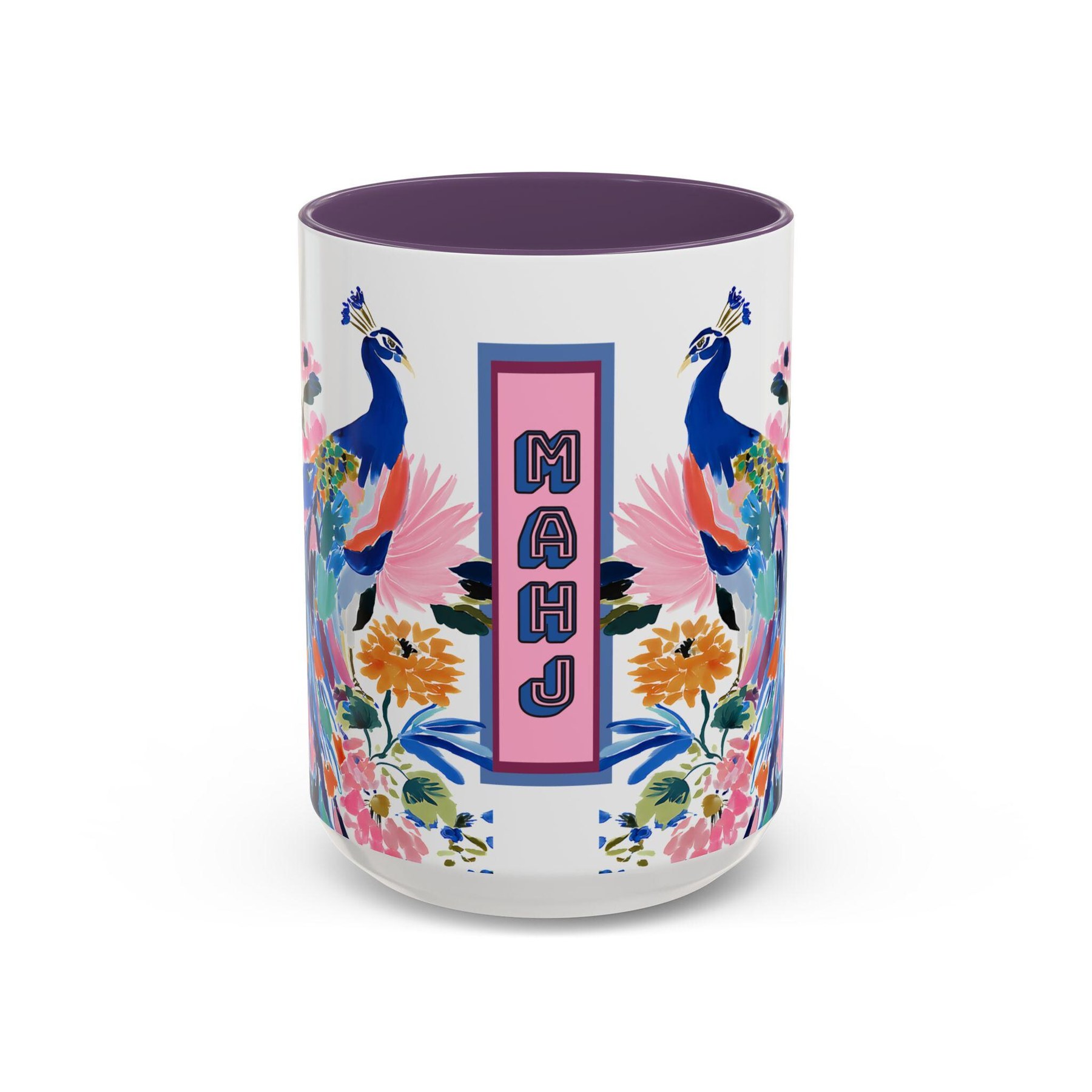 Mahjong Peacock Mug, view 5