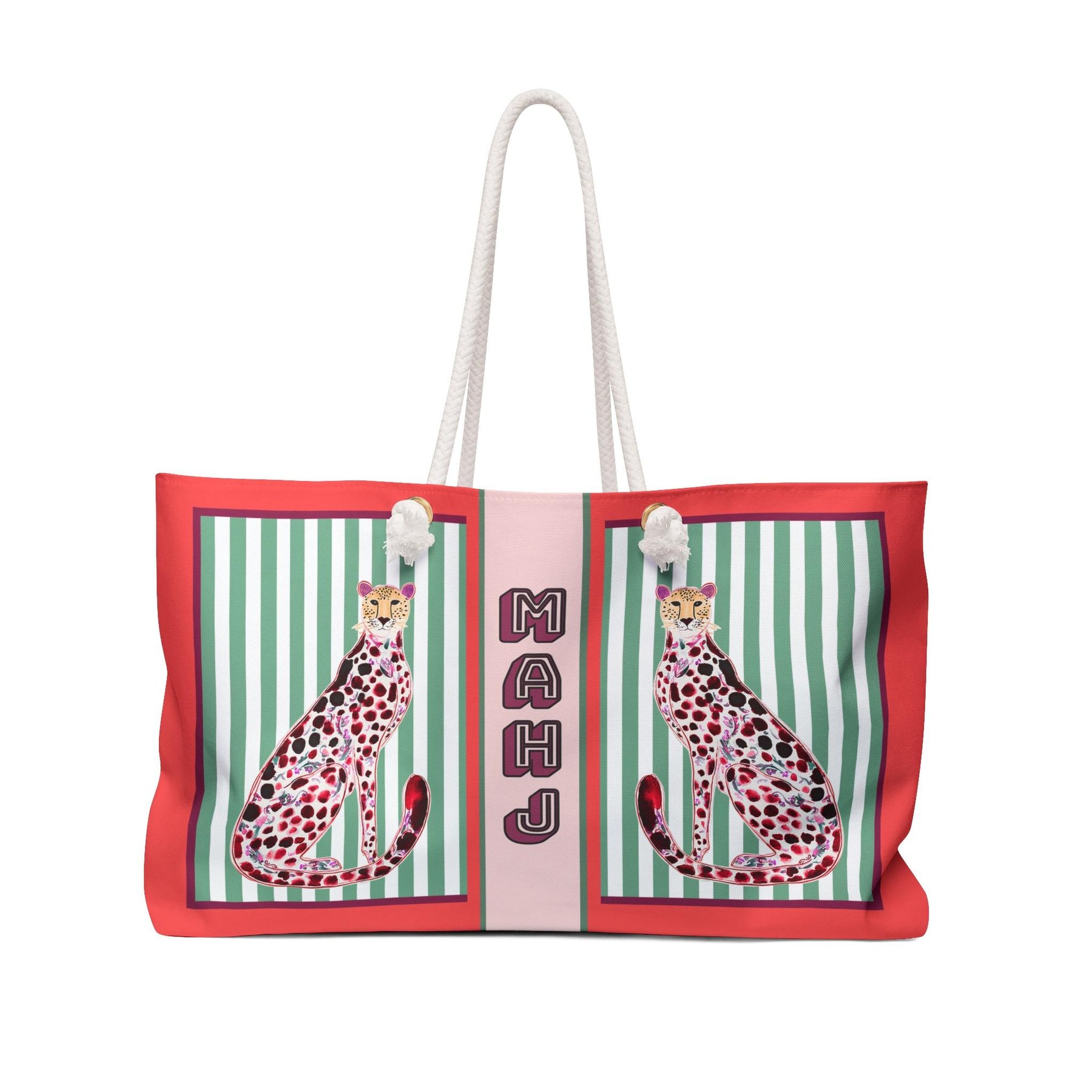 Mahjong Cheetah Tote Bag, view 2
