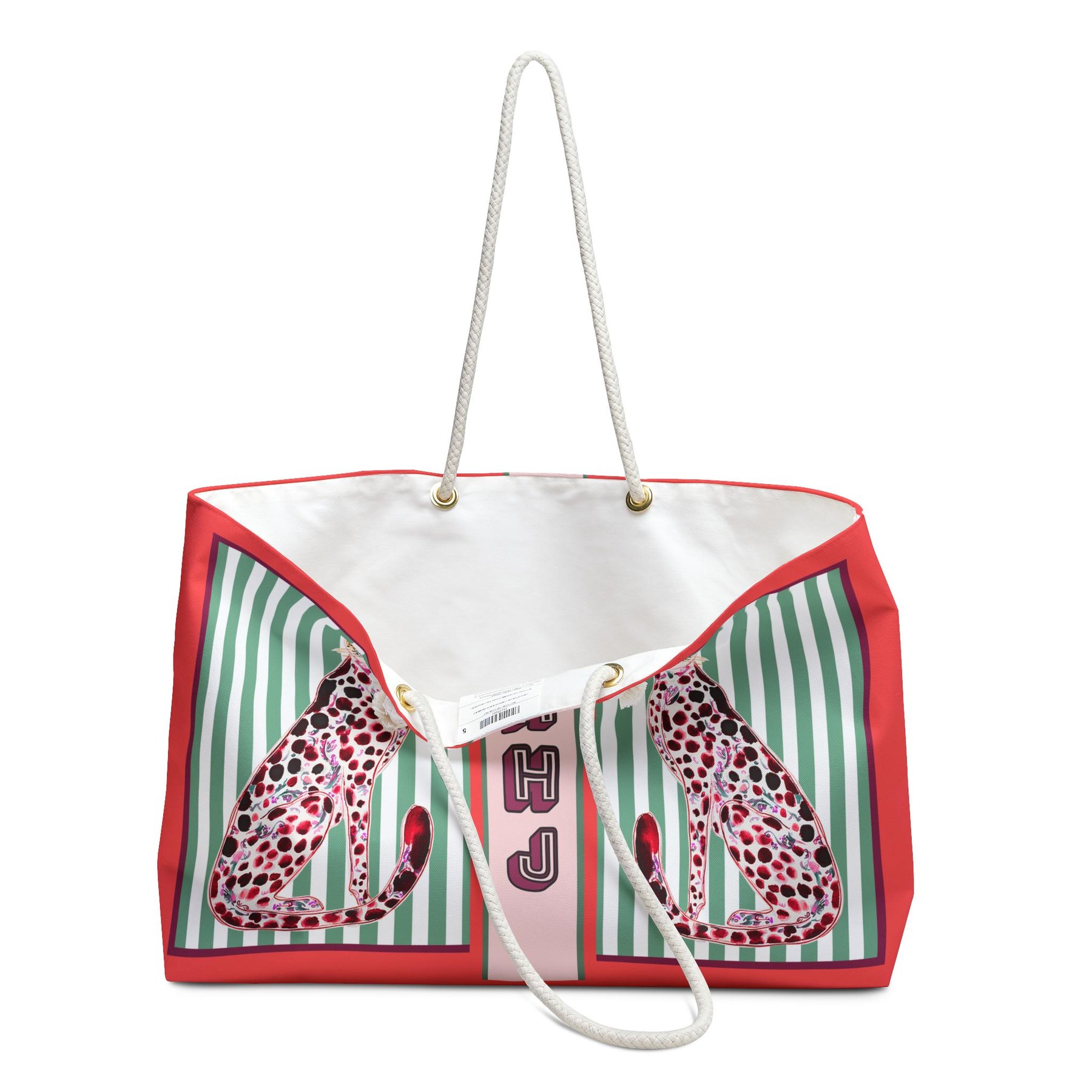 Mahjong Cheetah Tote Bag, view 3