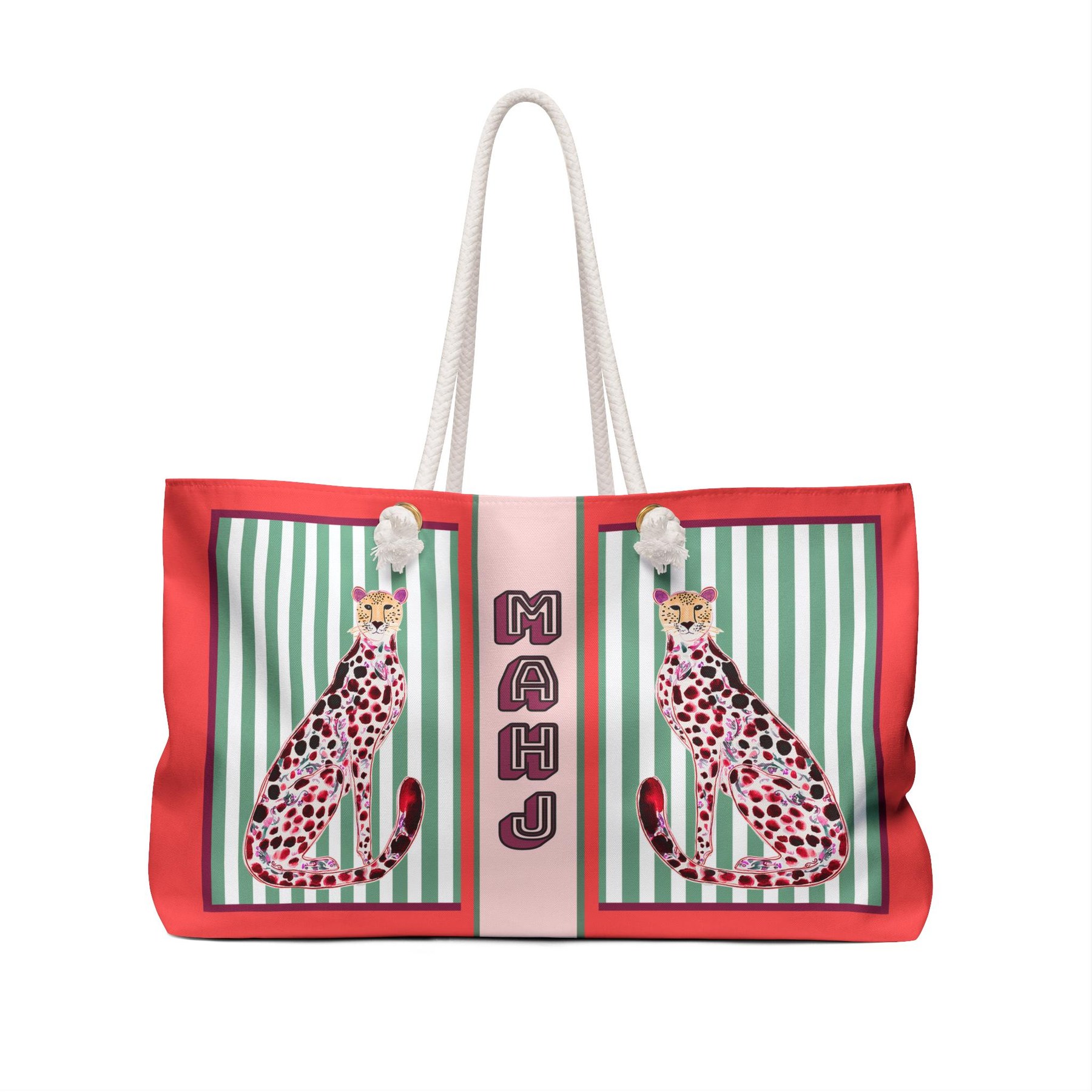 Mahjong Cheetah Tote Bag, view 5