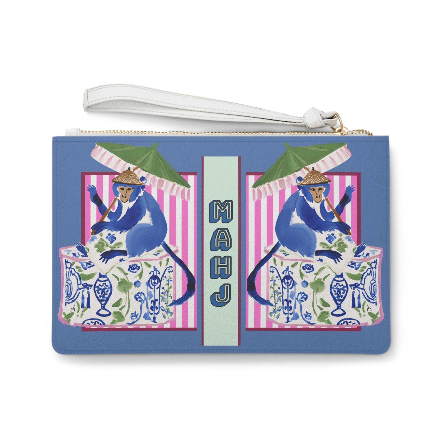 Mahjong Chinoiserie Monkey Card Holder, view 4