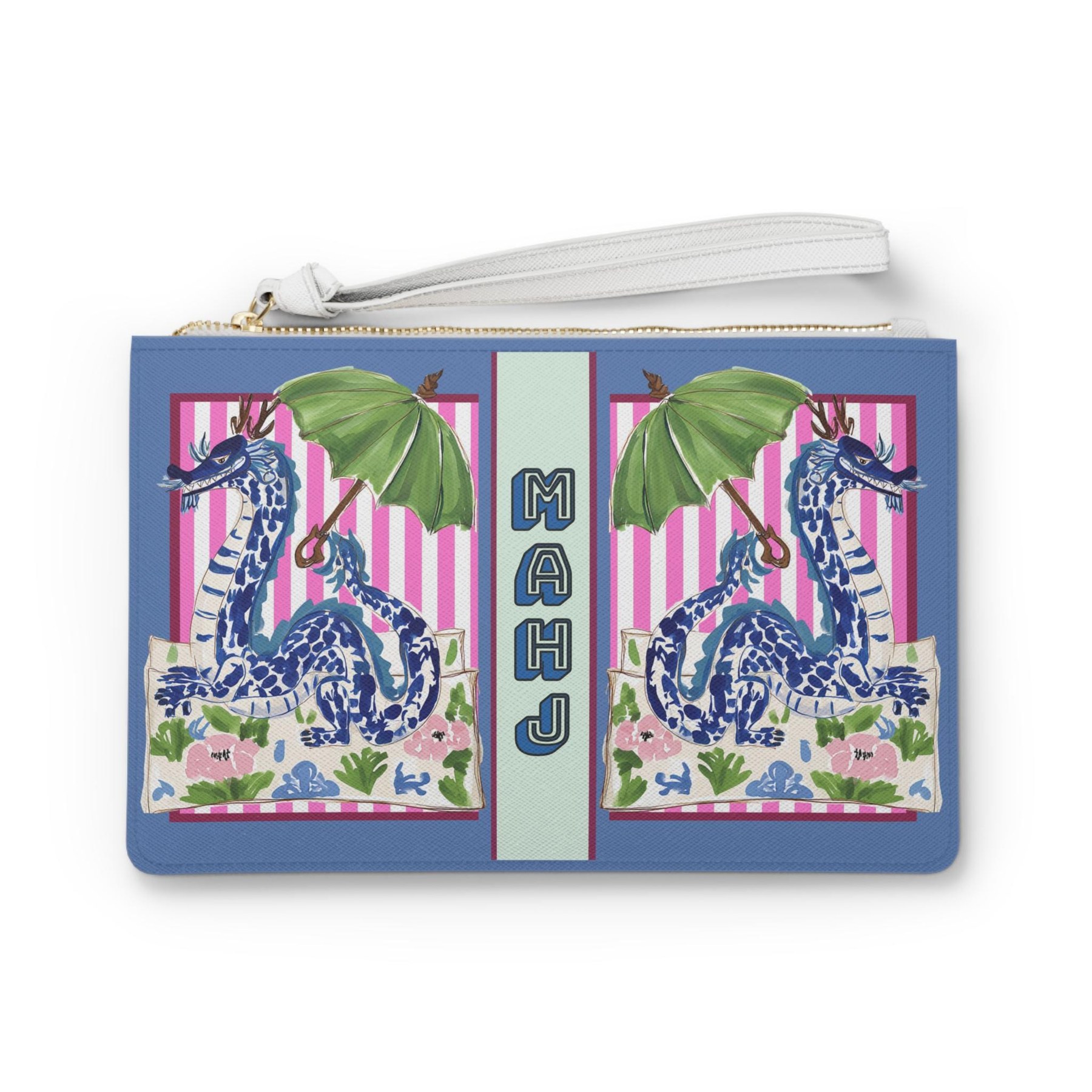 Mahjong Chinoiserie Dragon Card Clutch, view 2