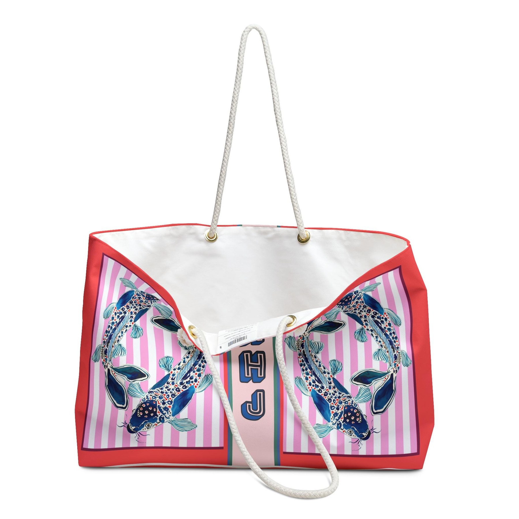 Mahjong Koi Fish Tote Bag, view 3