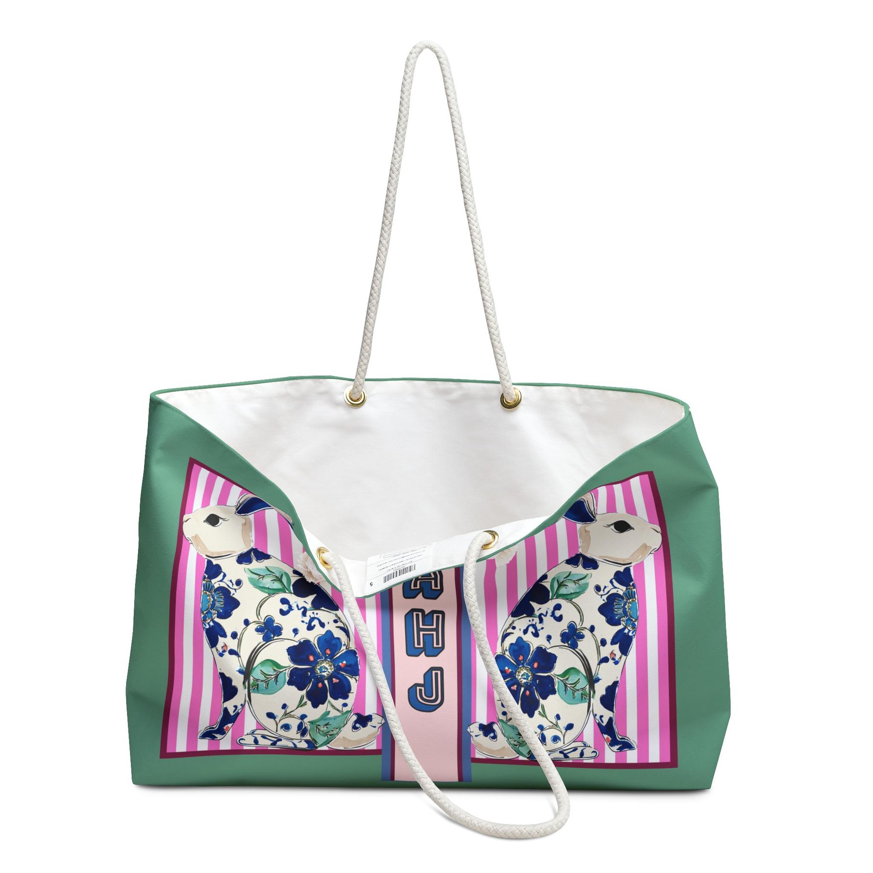 Mahjong Rabbit Tote Bag, view 5