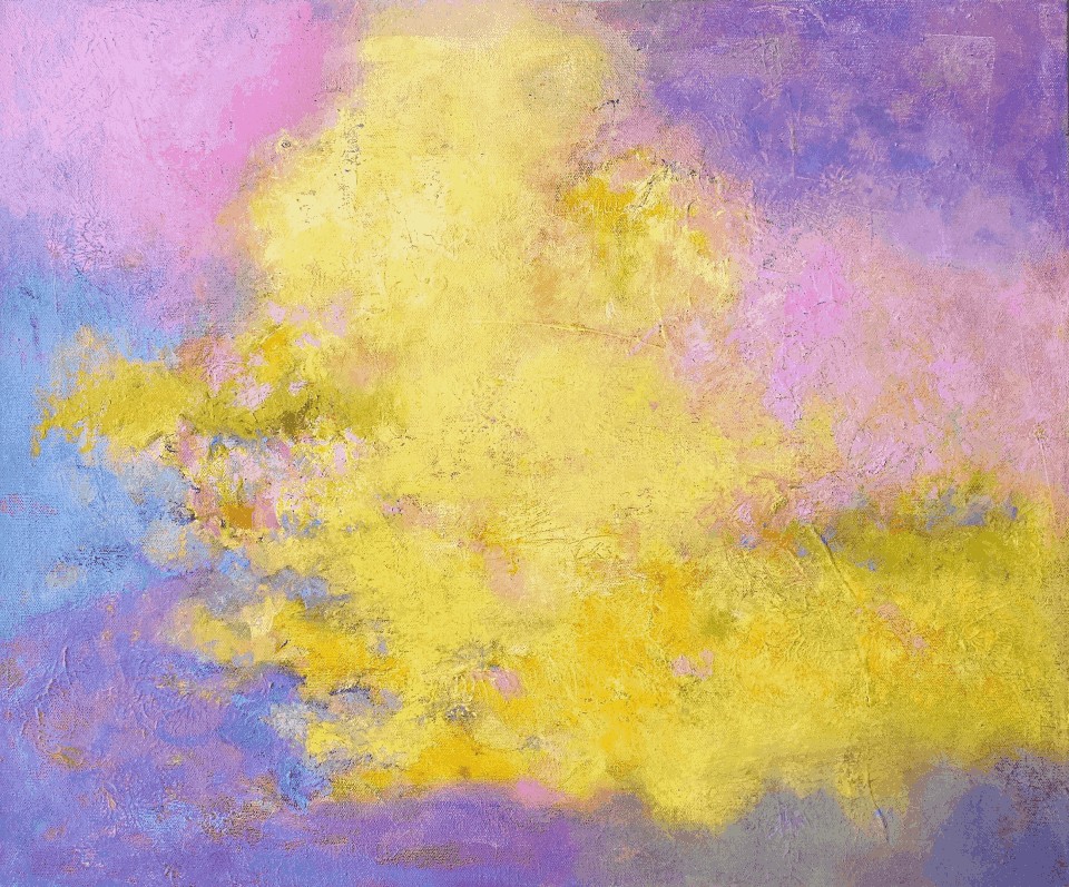 New Earth (2), Acrylics, oil colors, crayons on canvas, 20″ × 24″ × 2″