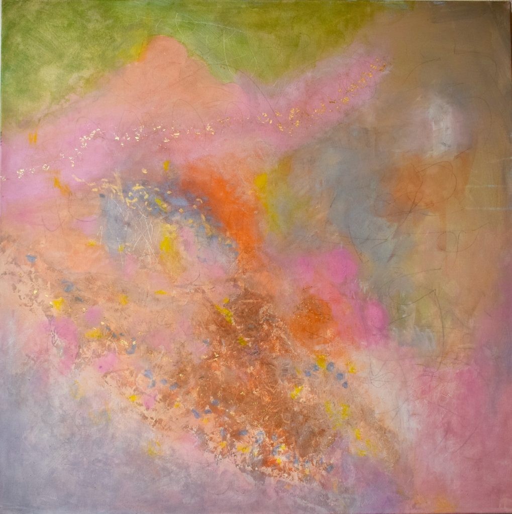 Passage, abstract painting with layered color by Dorothea Ney