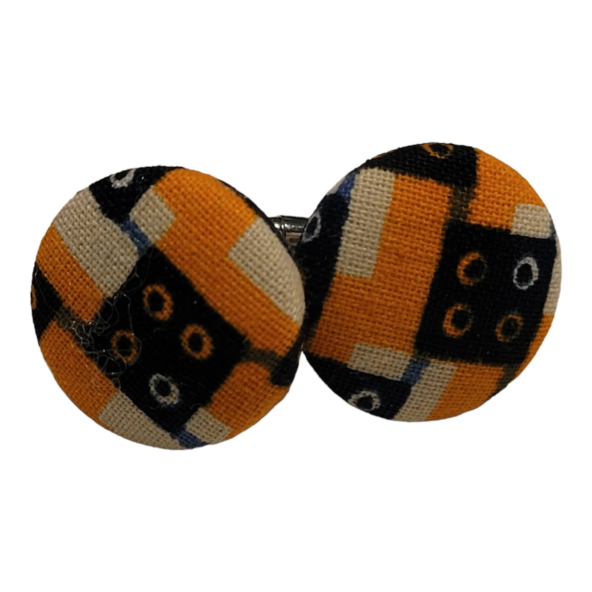 African Fabric Cufflinks,Father,Wedding,Groomsmen Cufflinks, Wedding Cufflinks