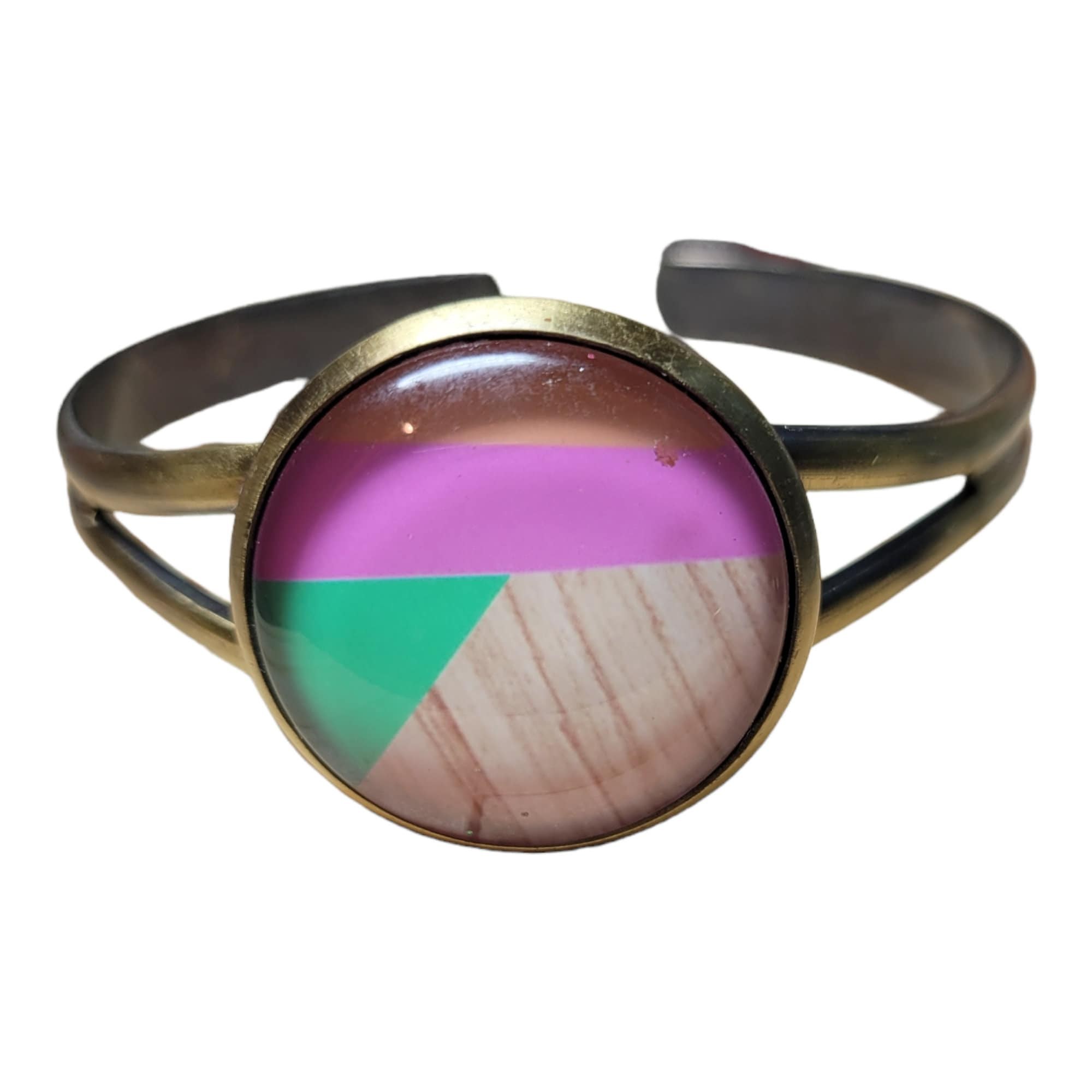 Afrocentric Brass Bracelet Free shipping