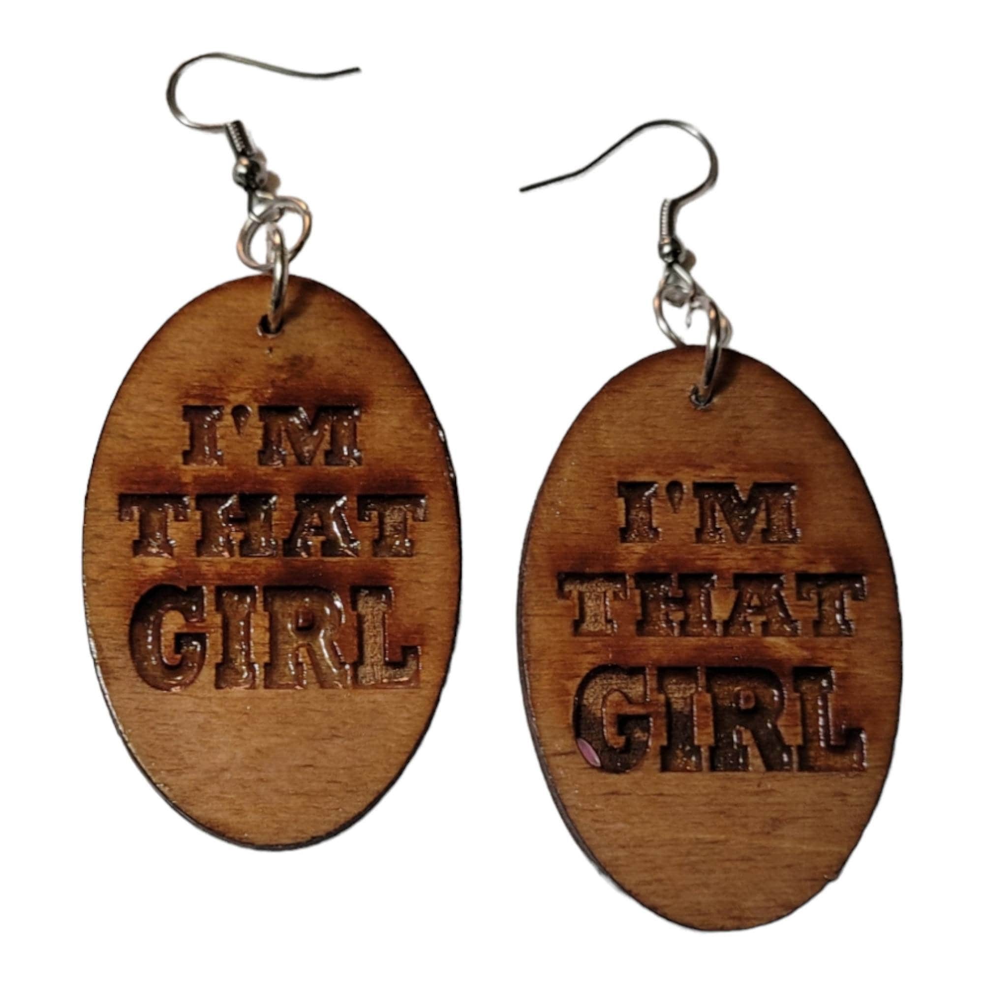 Wood Afro Silhouette Earrings, Afrocentric Statement Dangle Earrings, Black Girl Magic Jewelry, Handmade Melanin Boho Gift for Her view 2