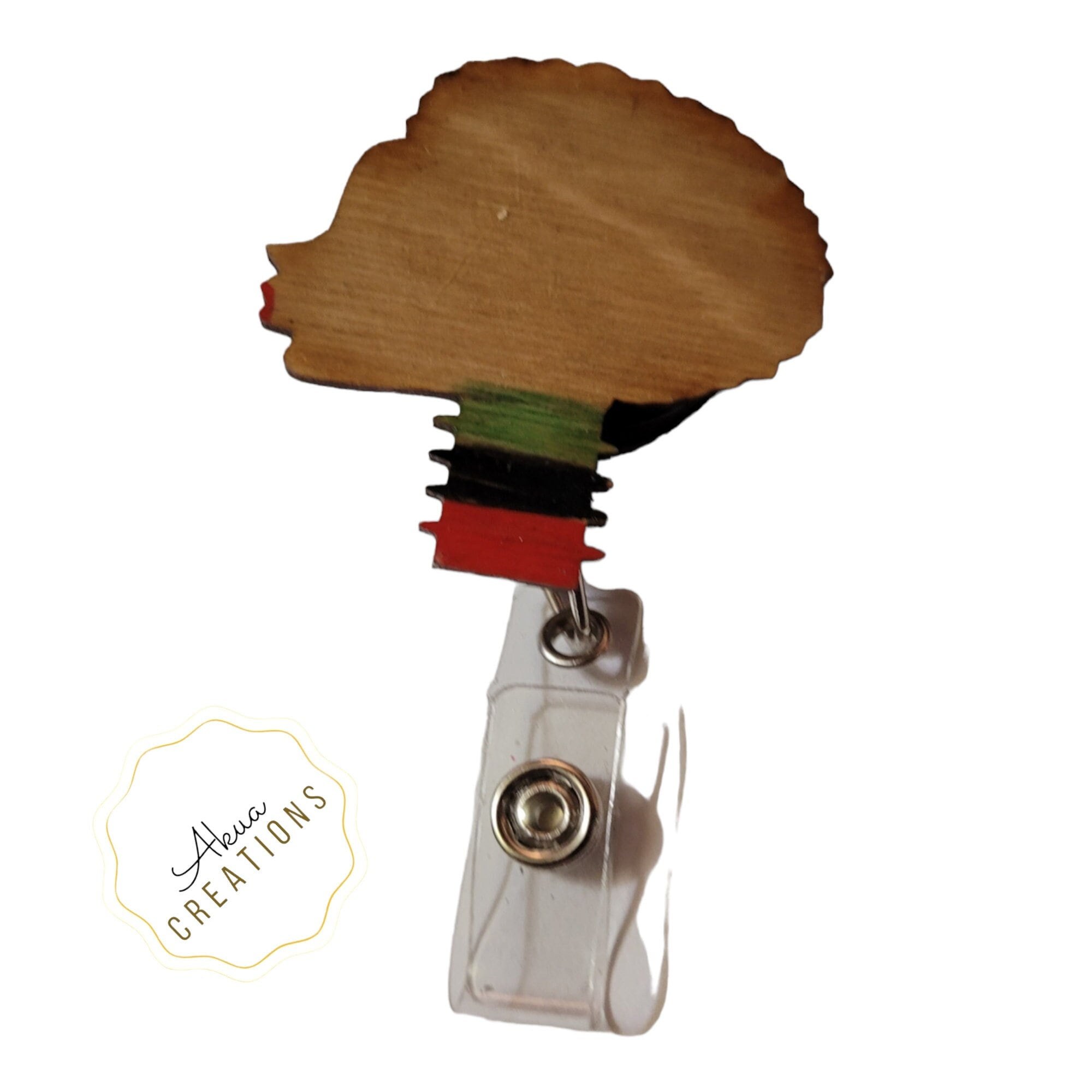 Afrocentric Badge Reels,Melanin,Badge,Afro woman,RBG