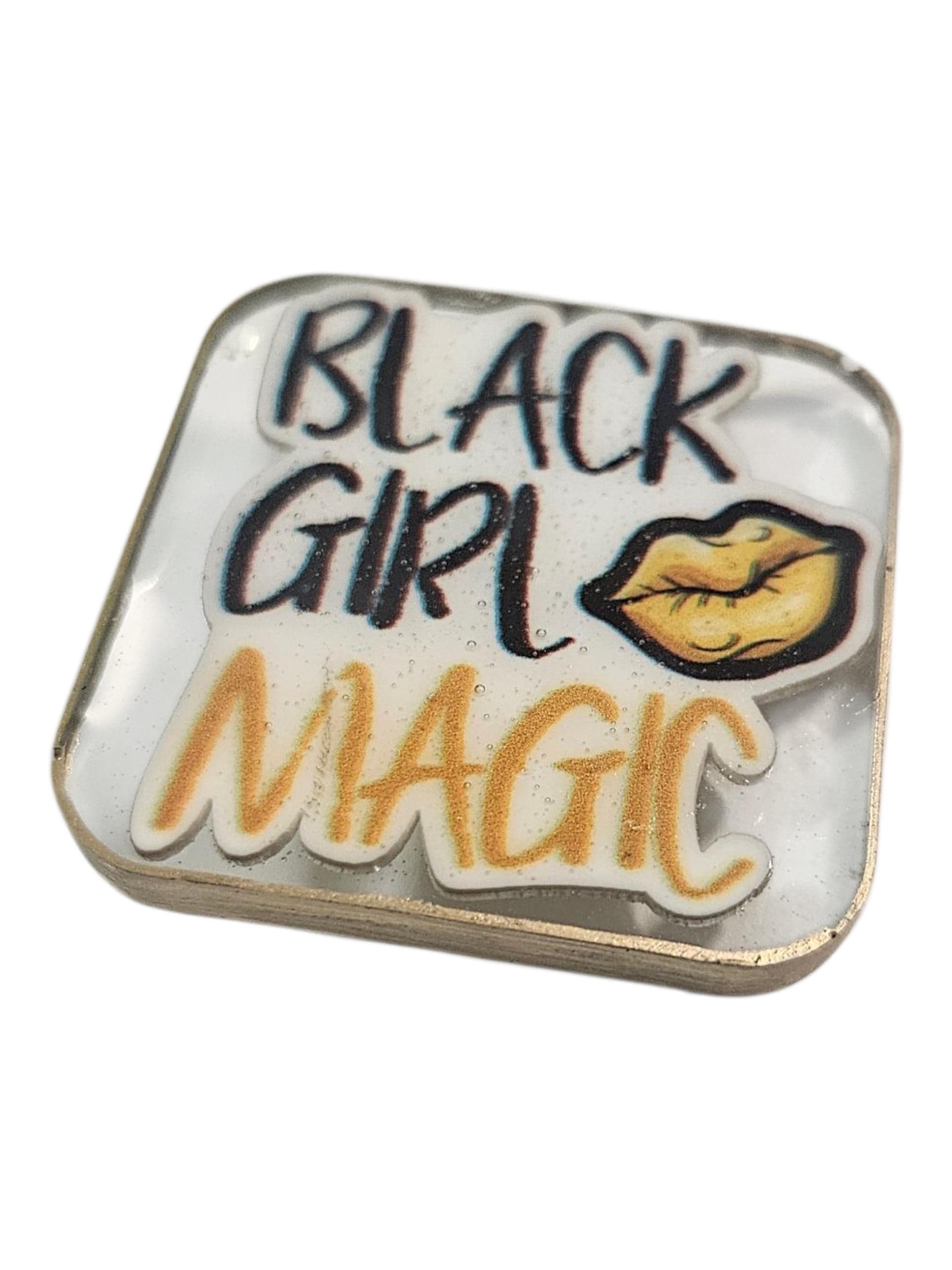 Black Girl Magic Afrocentric Resin Lapel Pin