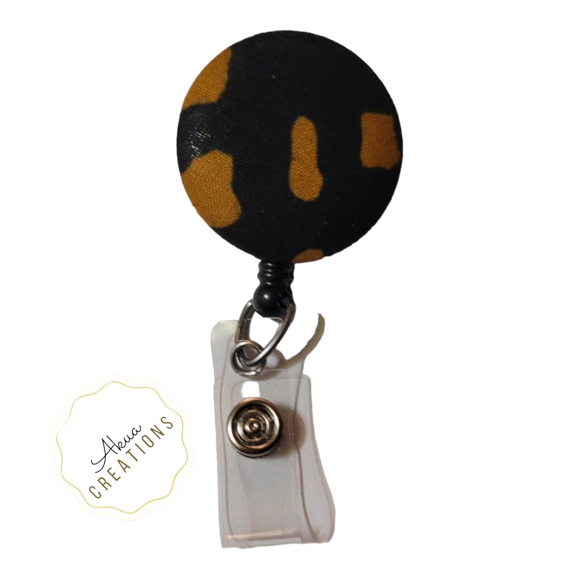 Afrocentric Fabric Badge Reels,Melanin,Badge,Afro woman,RBG