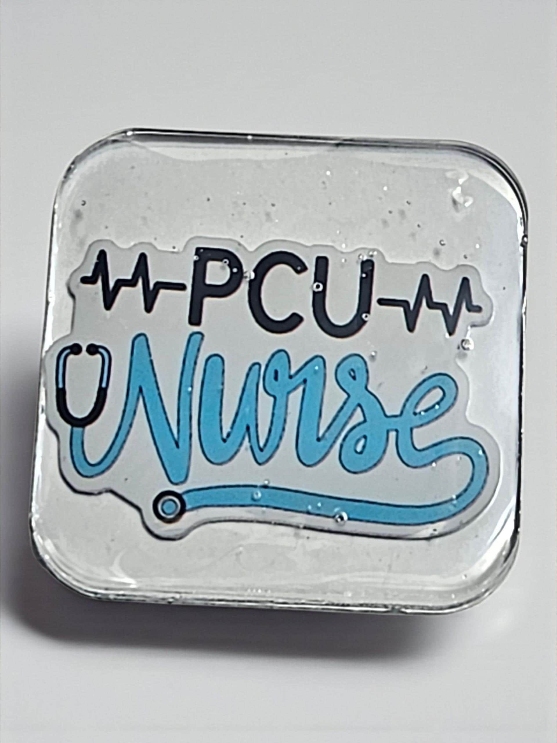 PCU Nurse Afrocentric Resin Lapel Pin