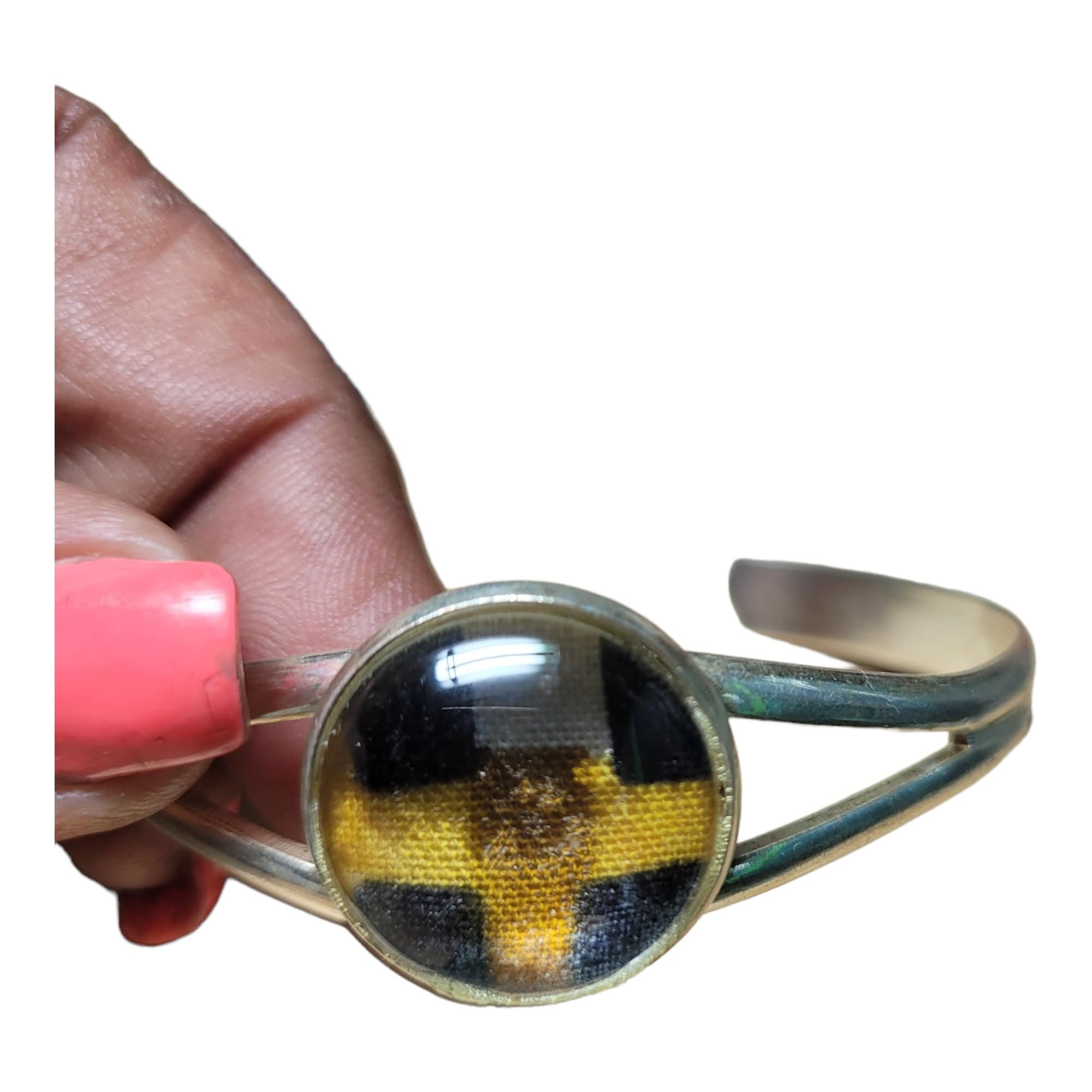 Afrocentric Brass Bracelet Free shipping