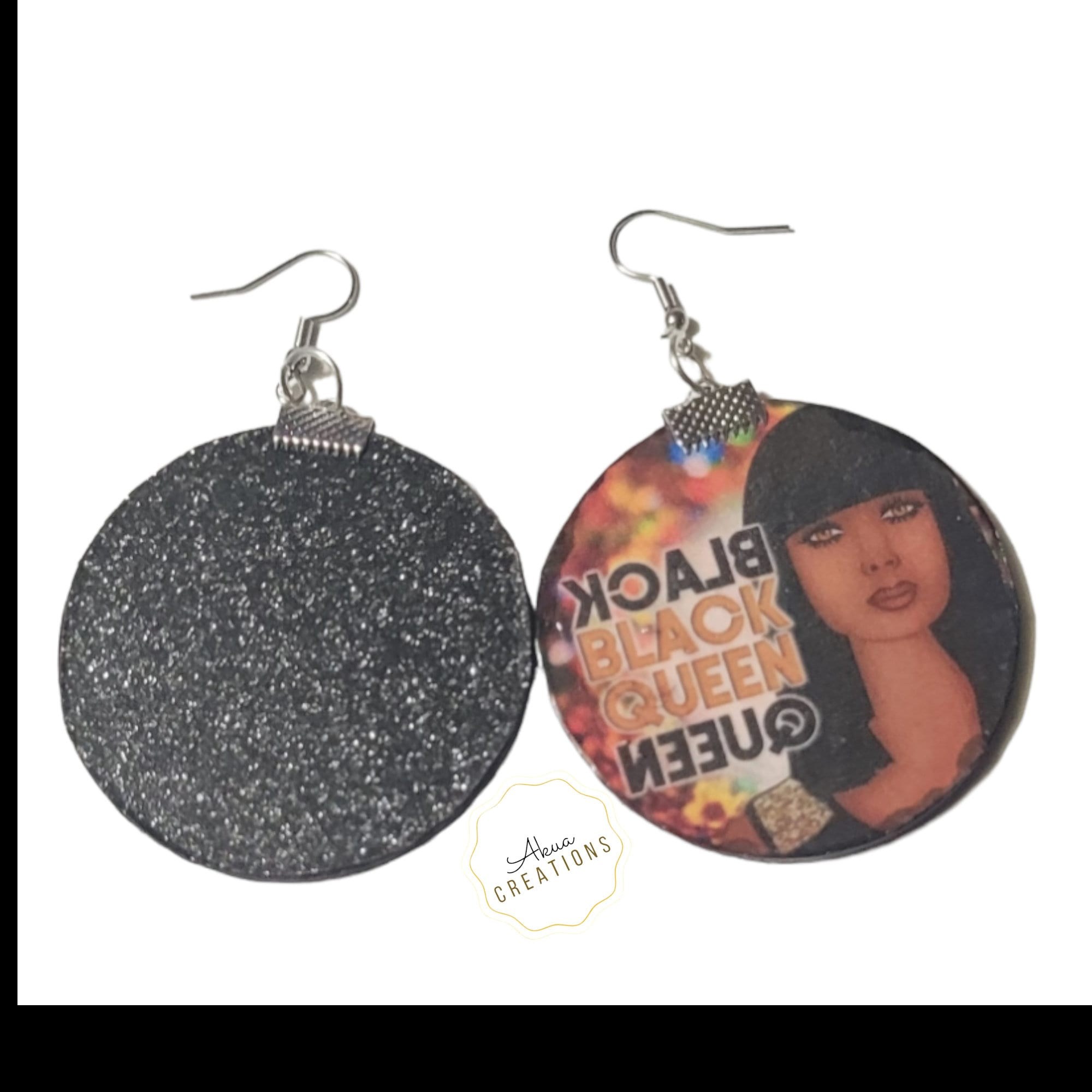 Afrocentric Statement Earrings,Oversize Earrings,Paperand Wood view 2