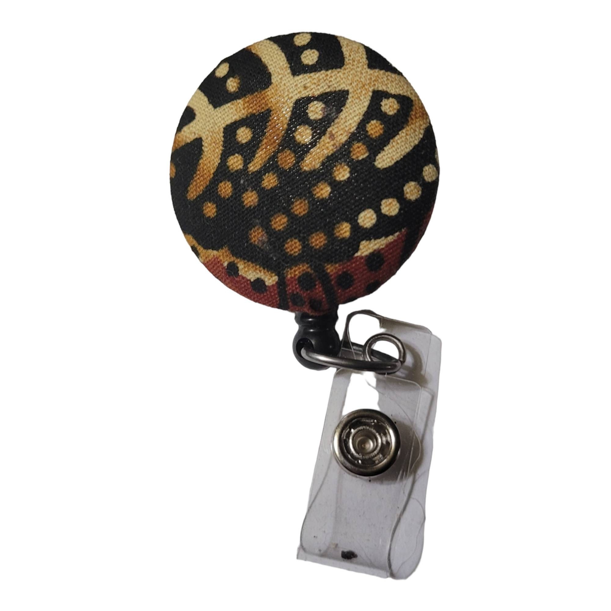 Afrocentric Fabric Badge Reel ,African Woman, Badge Reels,Melanin,Badge,Afro woman