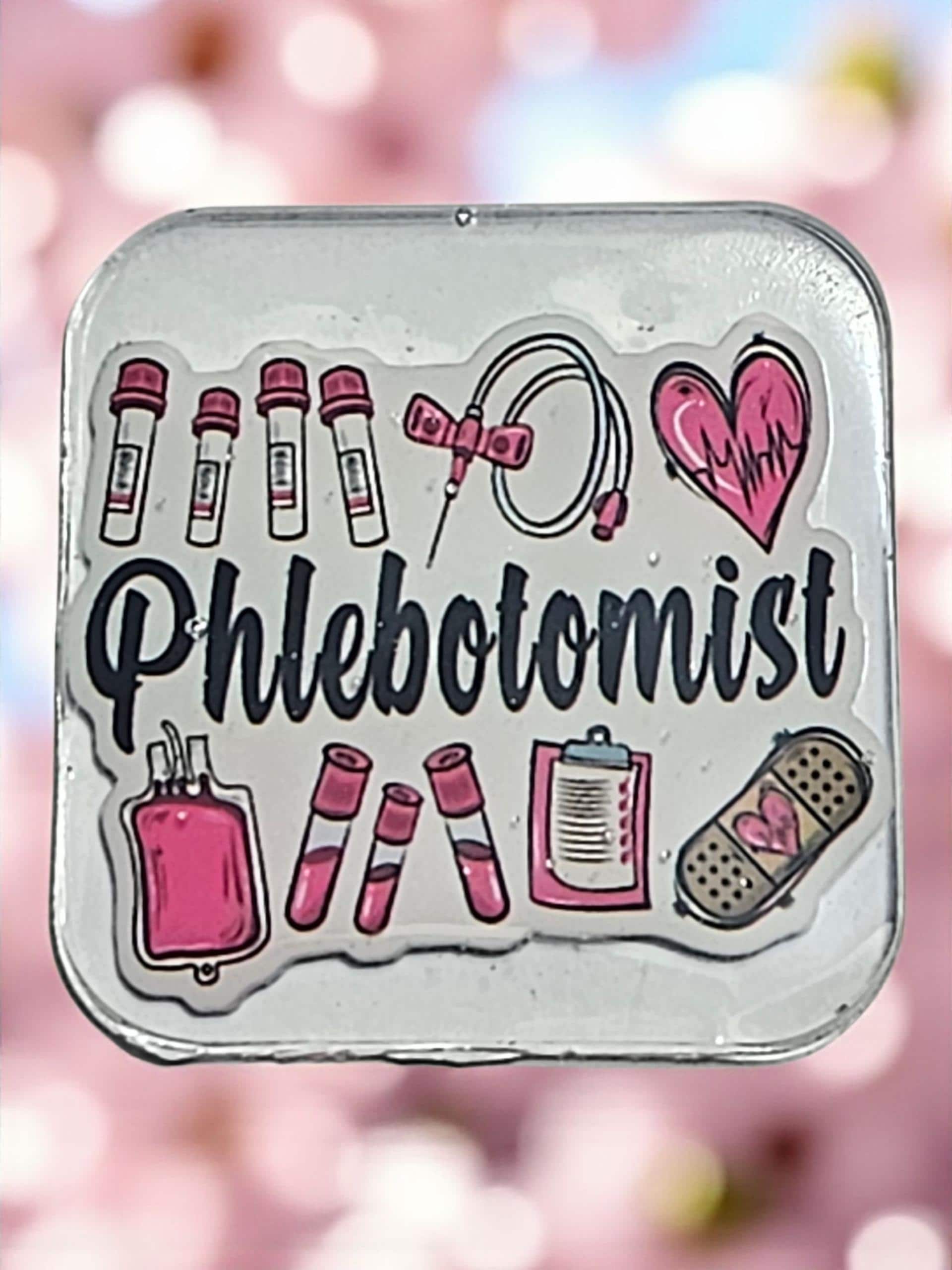 Phelbolomist Afrocentric Resin Lapel Pin