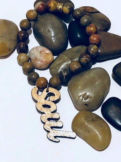 Chinese Jasper Bracelet/women's Bracelet/unisex Free shipping view 2