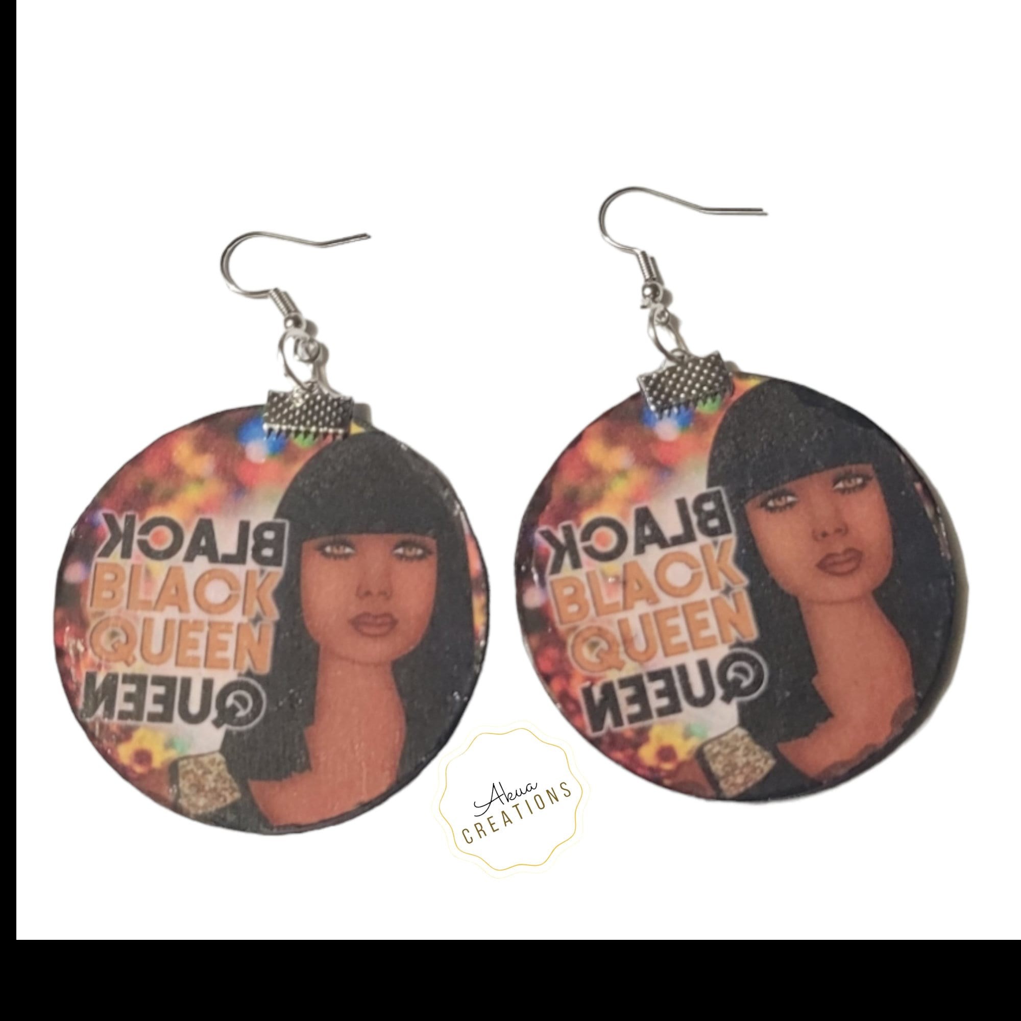 Afrocentric Statement Earrings,Oversize Earrings,Paperand Wood