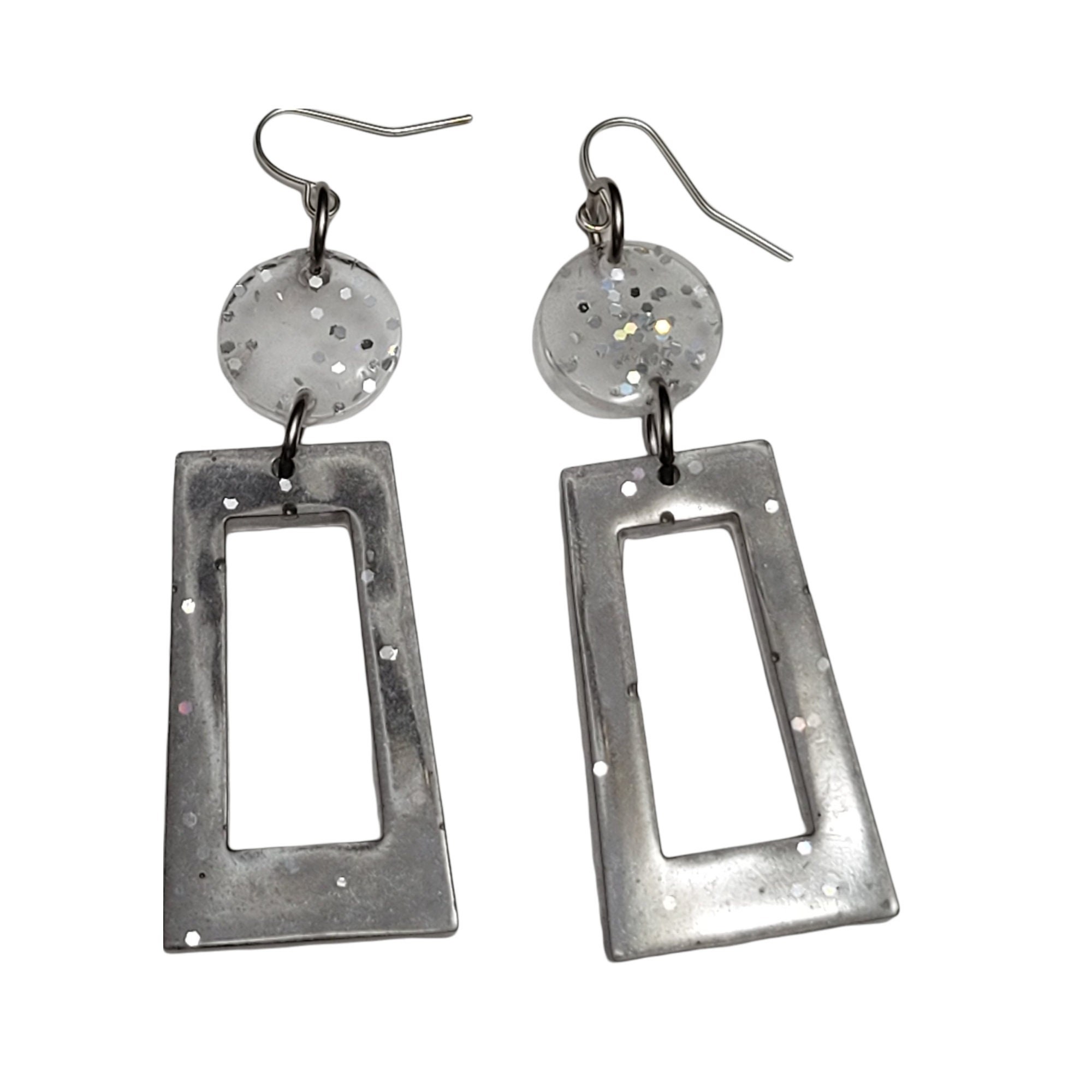 RESIN EARRINGS - LIGHTWEIGHT Earrings - Epoxy Dangle Earrings
