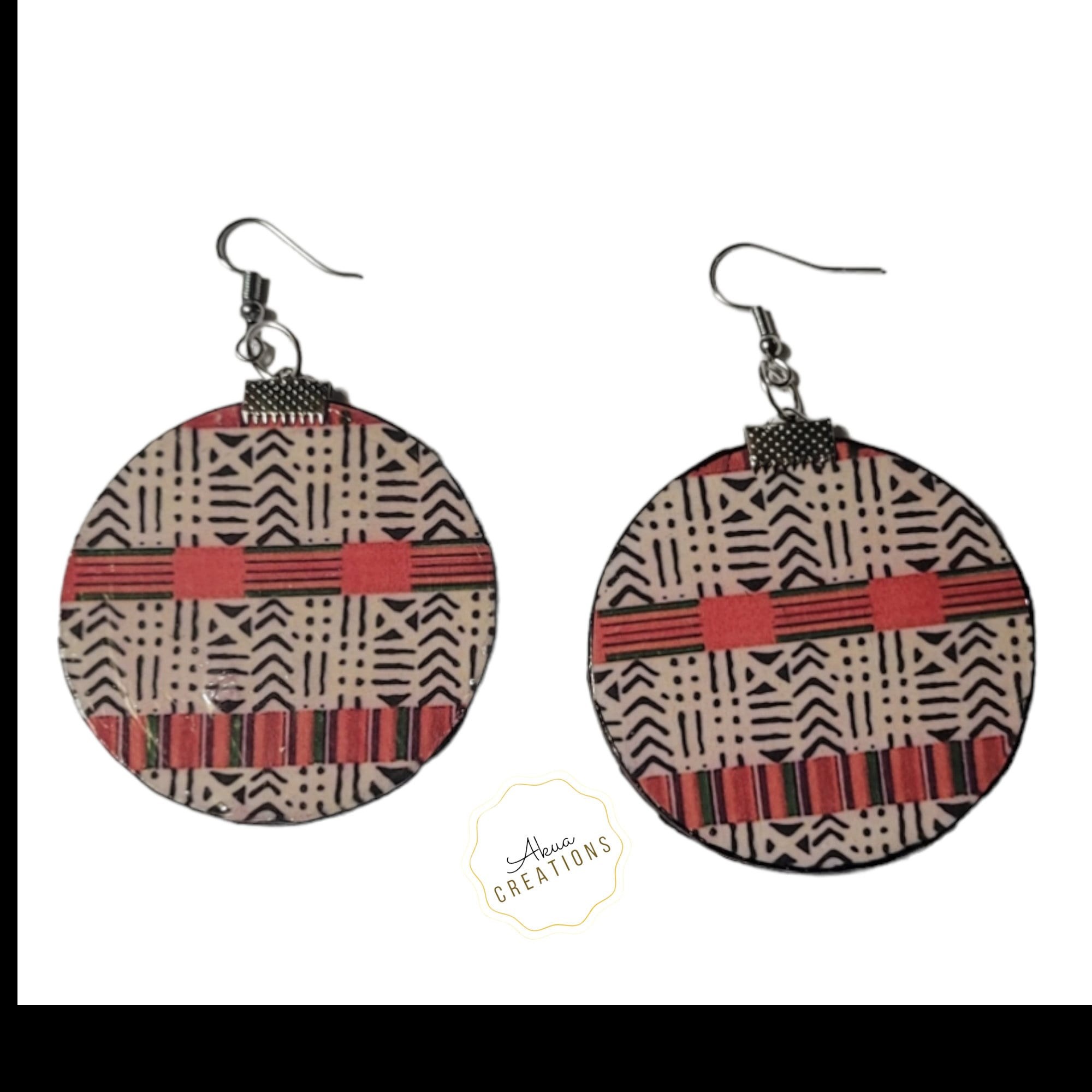 Afrocentric Statement Earrings Earrings,Paper and Wood