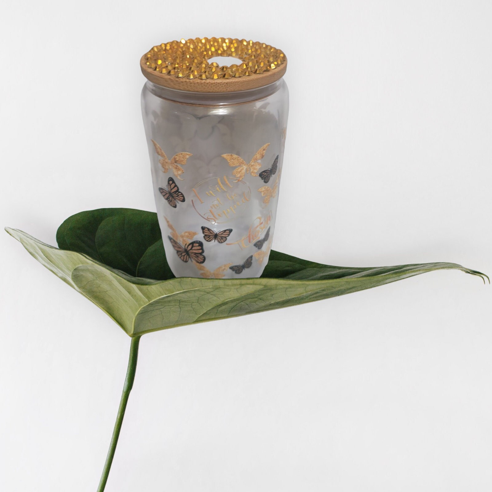 Inspirational,motivational,Glass Tumbler ,BeerCan,Glass,Ice Coffee Glass,Housewarming Gift, Afrocentric, Afro view 4